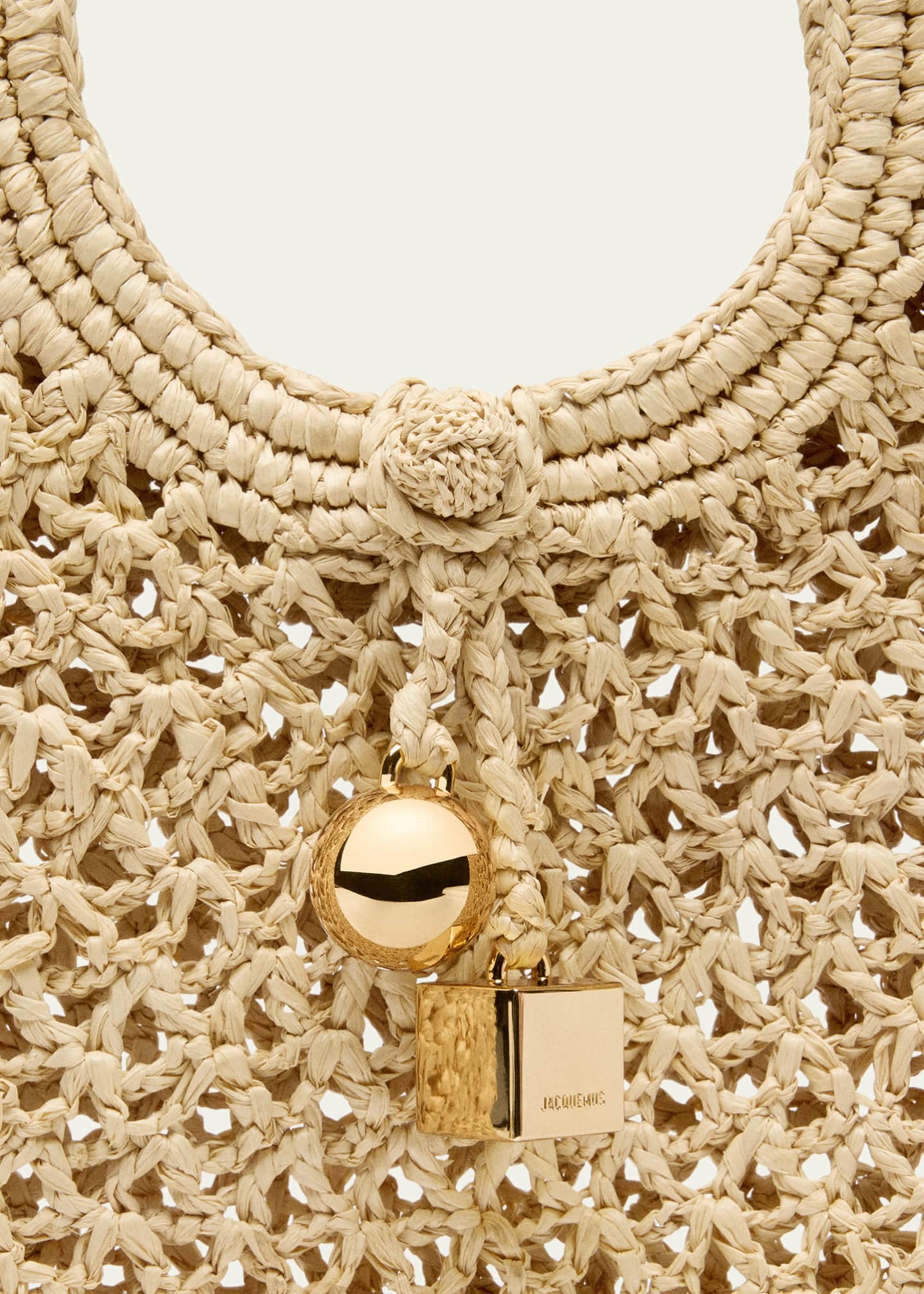 Jacquemus Le Petite Crochet Raffia Top-Handle Bag - Bergdorf Goodman