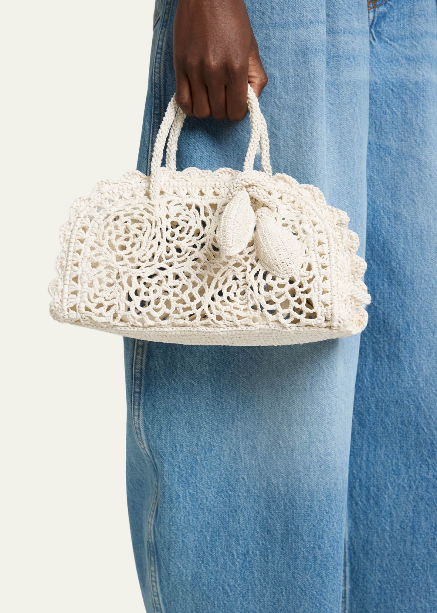 Jacquemus Le Petit Turismo Crochet Top-Handle Bag - Bergdorf Goodman
