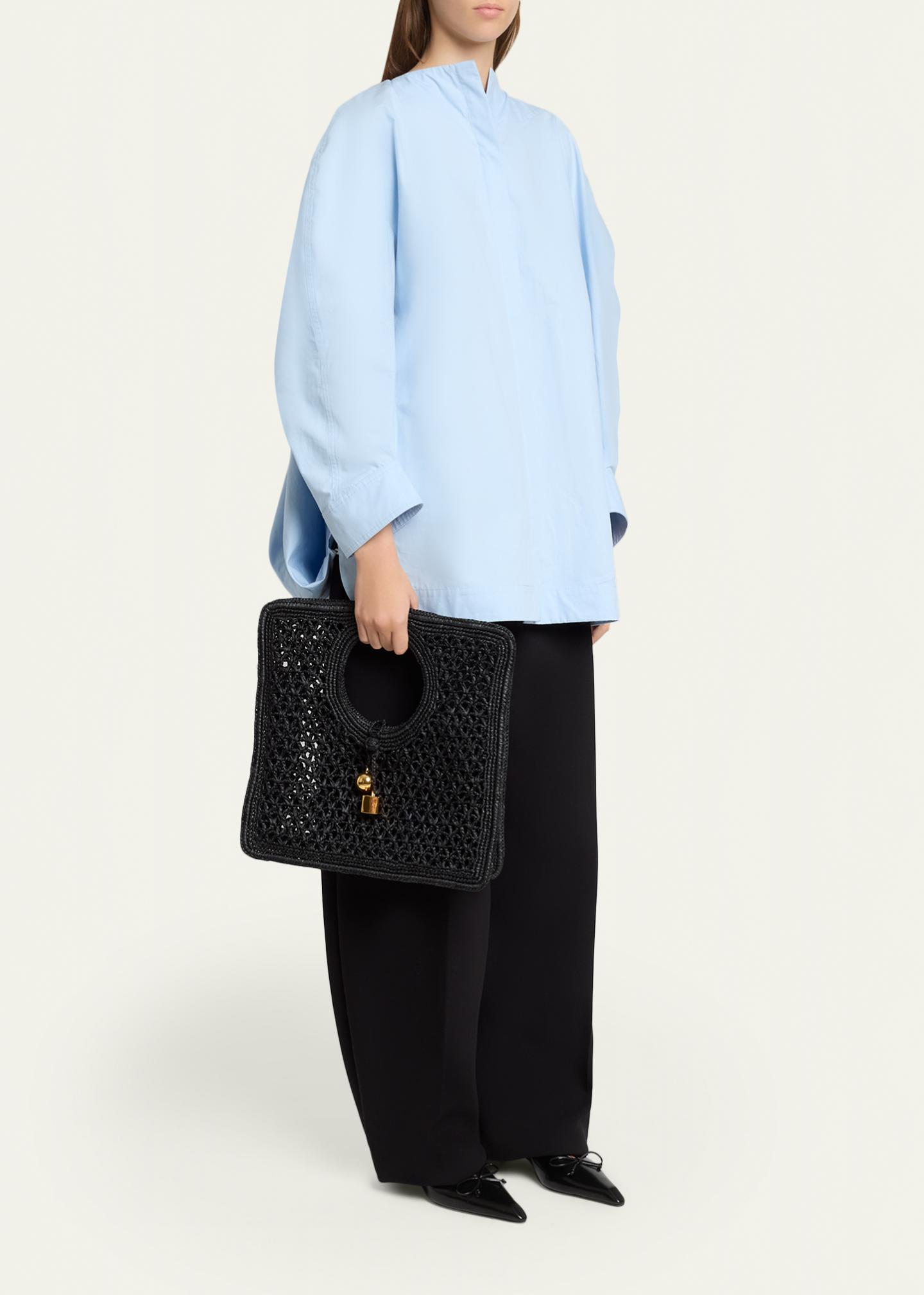 Jacquemus Le Petit Carre Raffia Top-Handle Bag - Bergdorf Goodman
