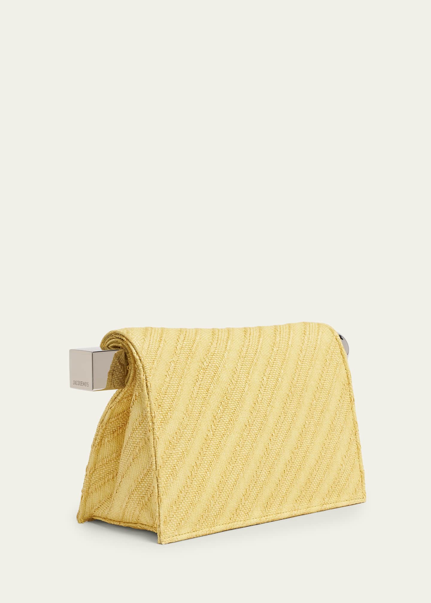 Jacquemus La Pochette Rond Carre Rolled Clutch Bag - Bergdorf Goodman