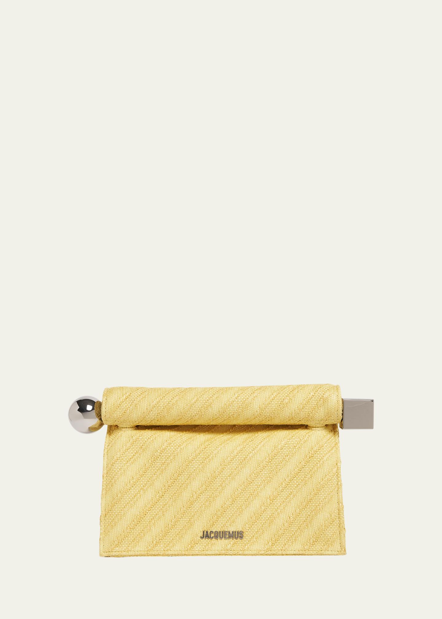 Jacquemus La Pochette Rond Carre Rolled Clutch Bag - Bergdorf Goodman