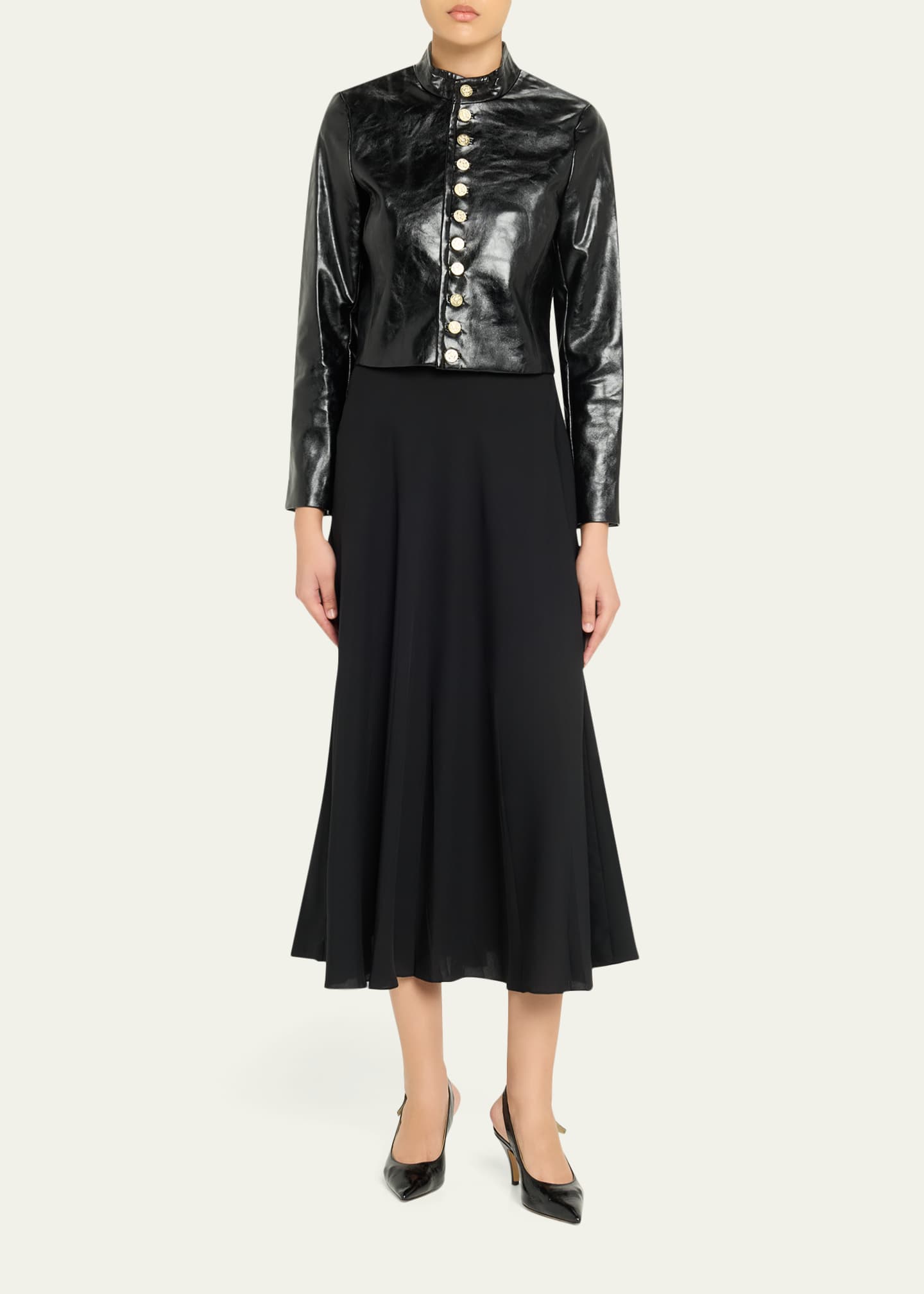 ALICE + OLIVIA Emerson Vegan Leather Jacket - Bergdorf Goodman