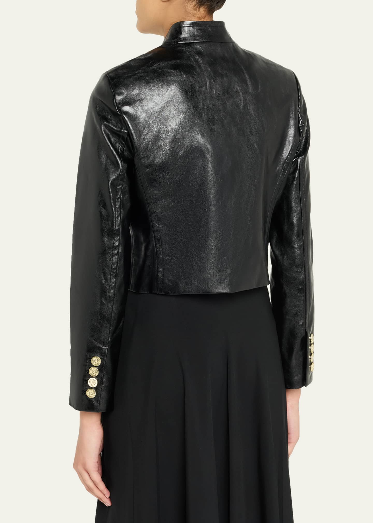 ALICE + OLIVIA Emerson Vegan Leather Jacket - Bergdorf Goodman