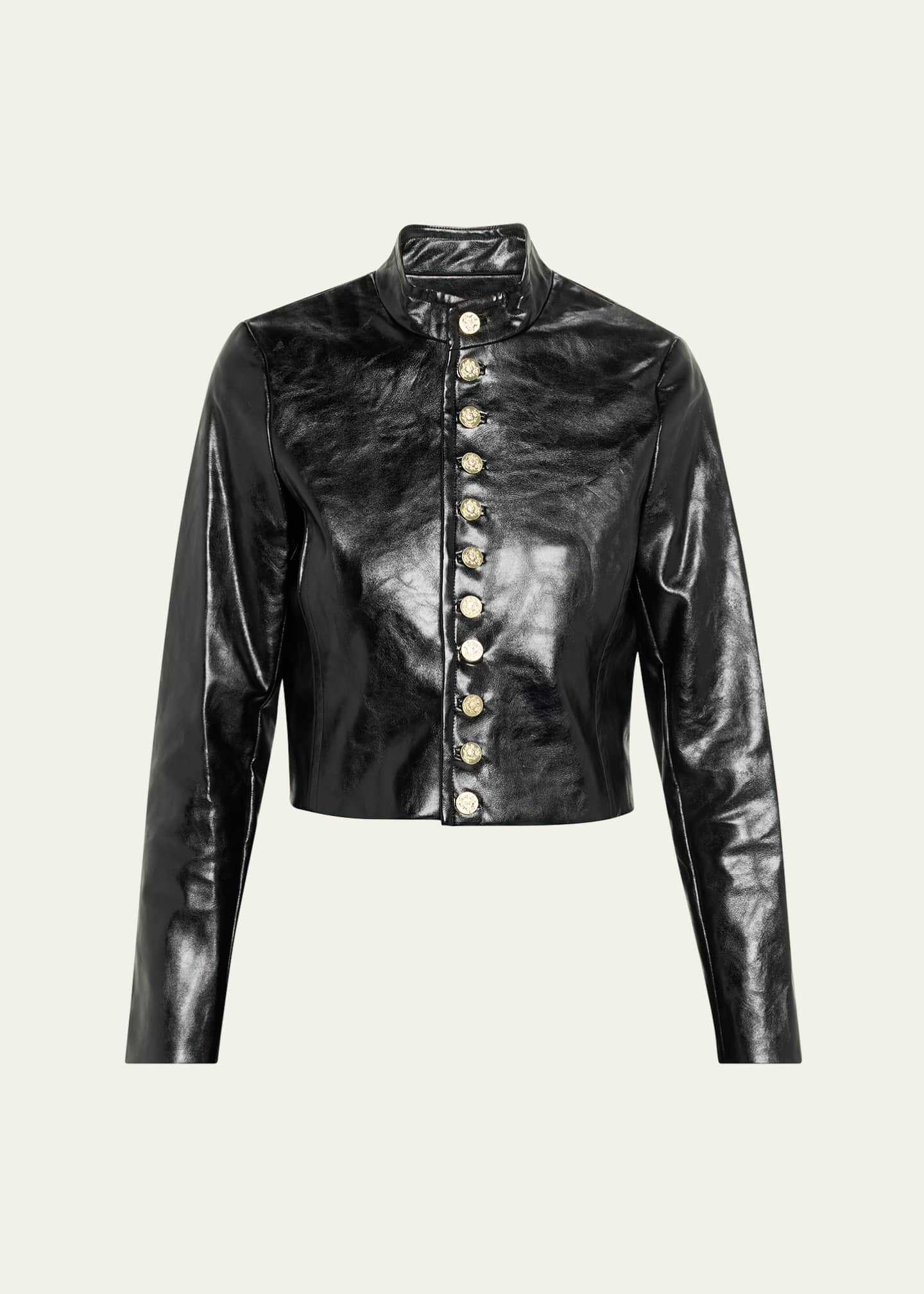 ALICE + OLIVIA Emerson Vegan Leather Jacket - Bergdorf Goodman