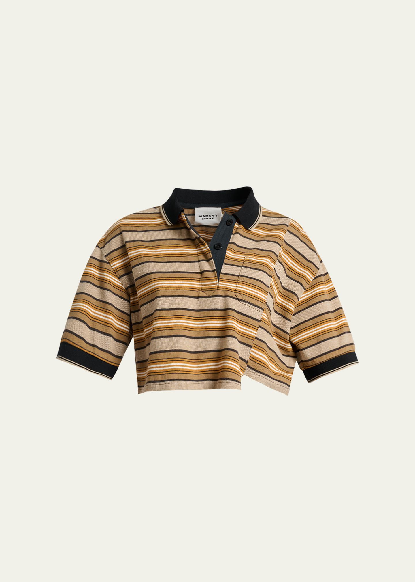 Etoile Isabel Marant Isalyne Reconstructed Striped Short-Sleeve