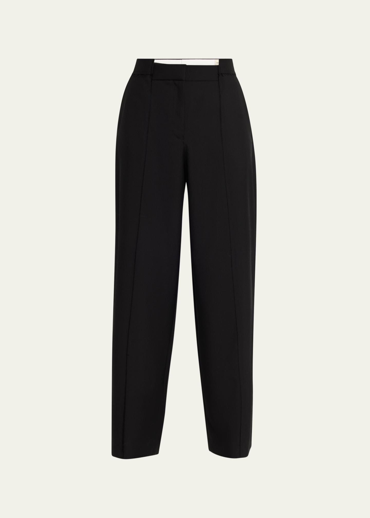 Officine Générale Azora Paneled Wool Trousers - Bergdorf Goodman