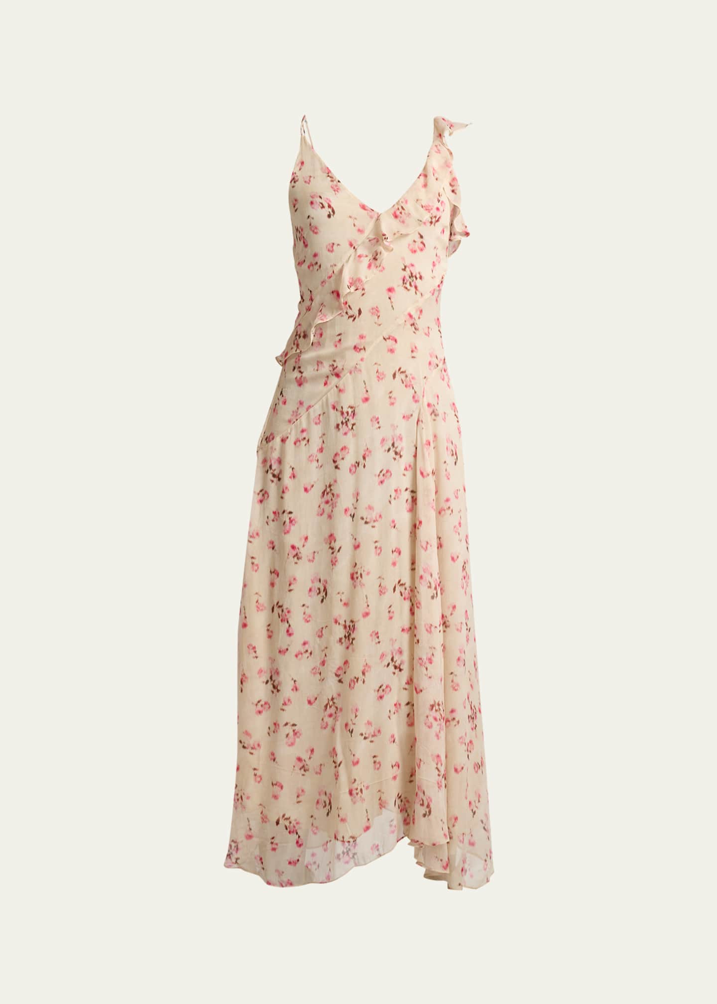 Isabel Marant Etoile Luxie Floral-pattern Midi Dress - Neutrals