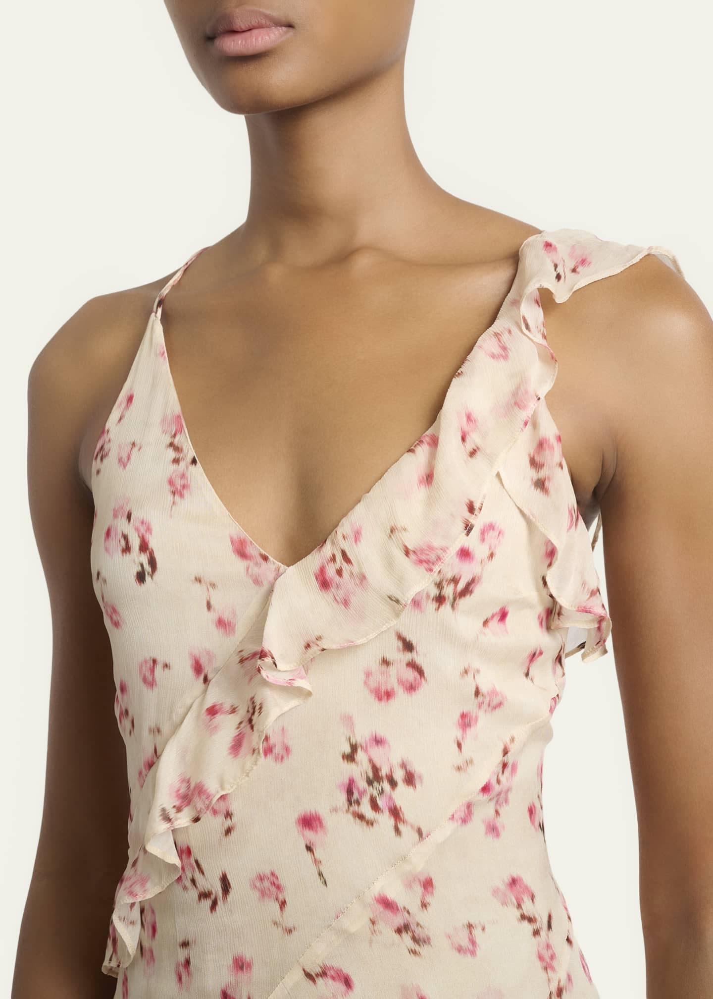 Isabel Marant Etoile Luxie Floral-pattern Midi Dress - Neutrals