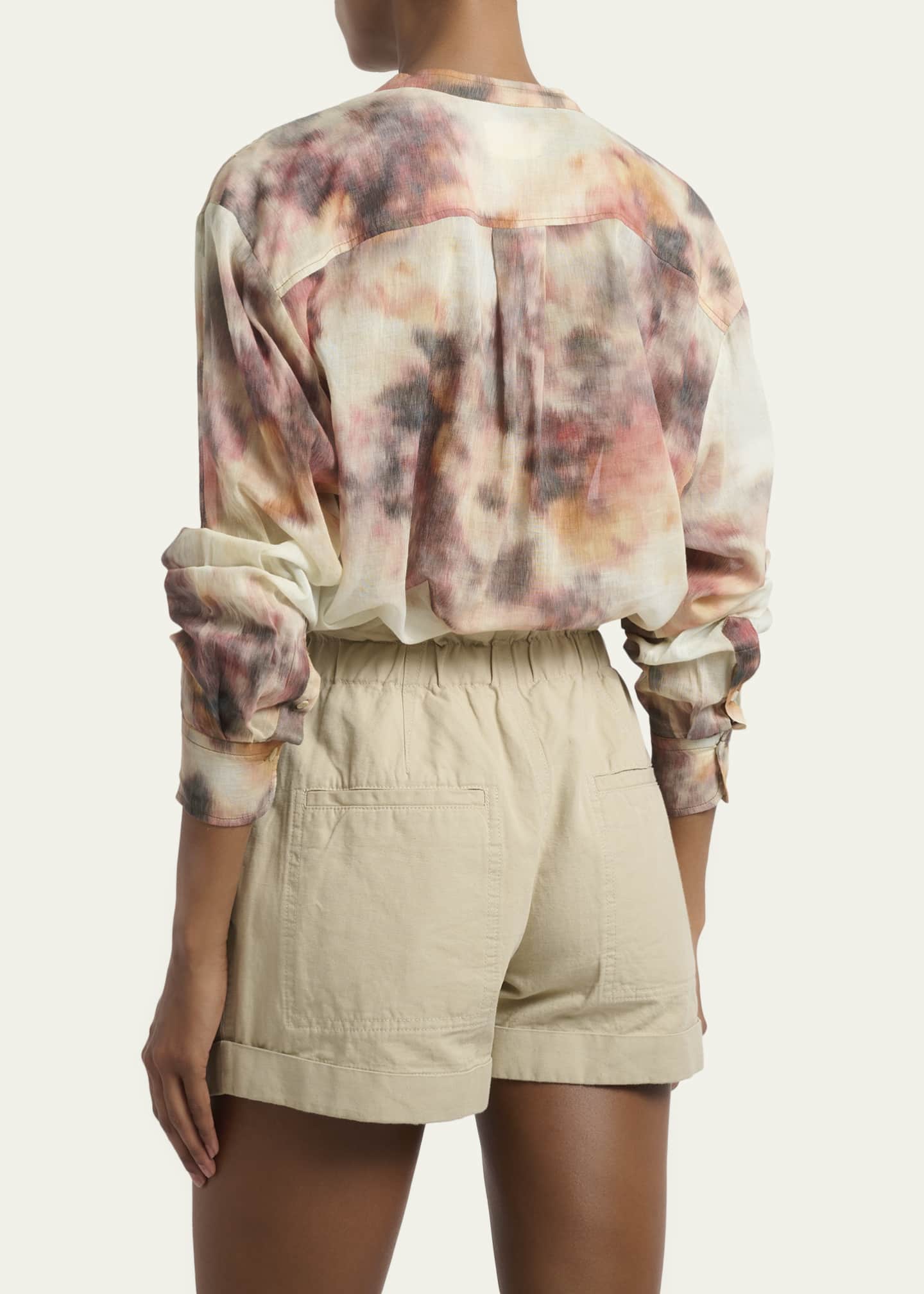 Etoile Isabel Marant Mexika Blur Floral-Print Button-Down Shirt