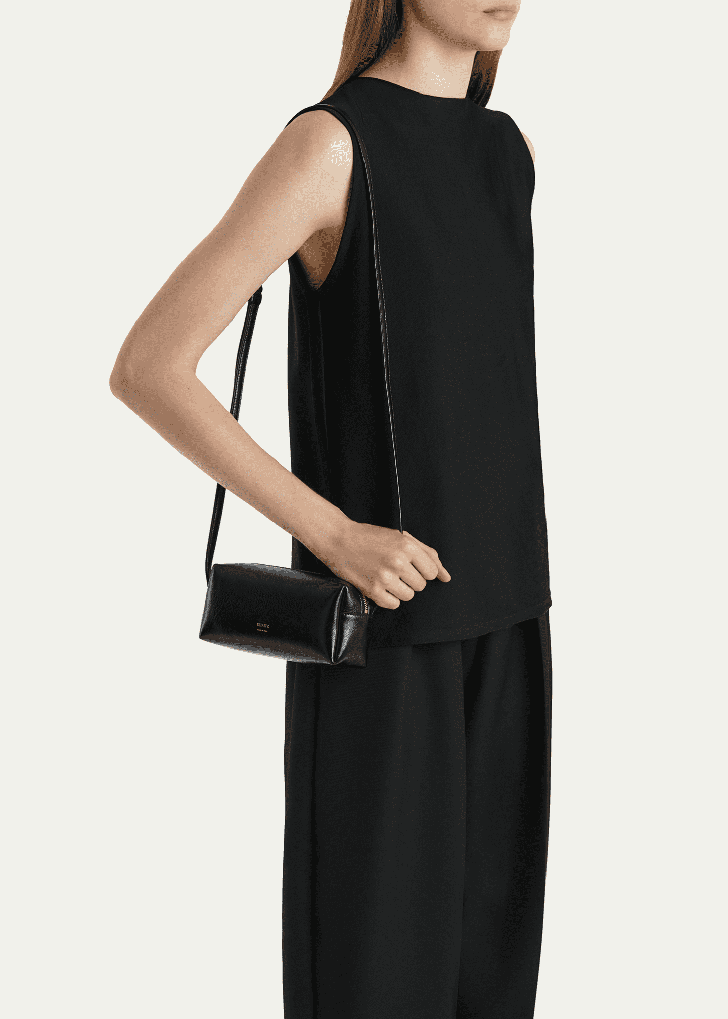 chinese dress ladies Khaite Hilda Leather Dress