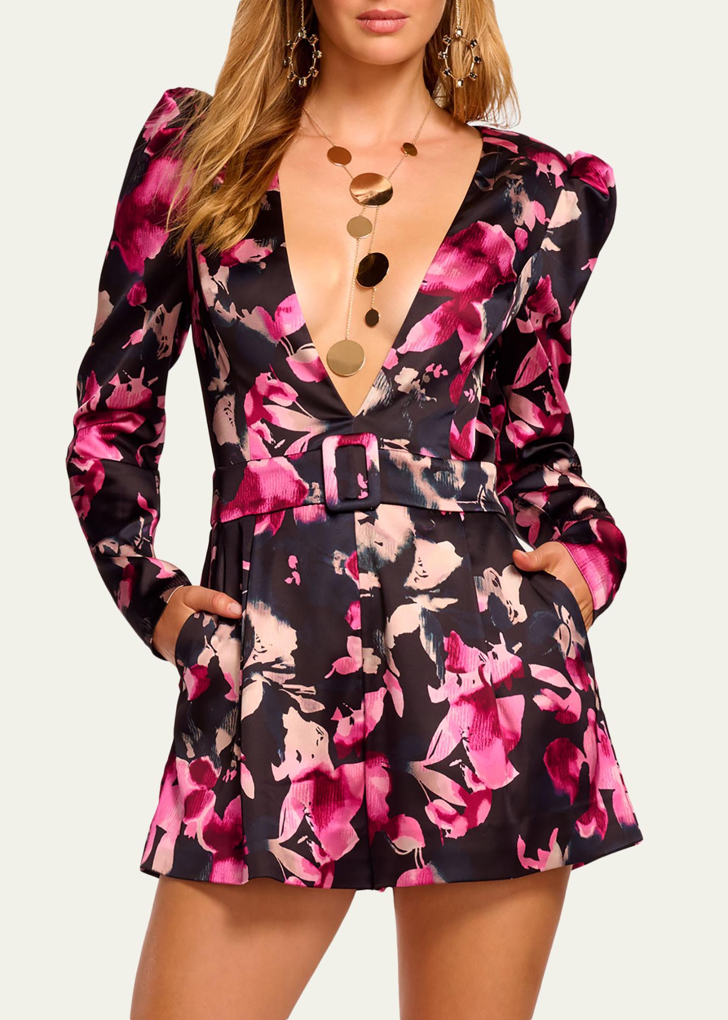 long sleeve romper dress Kaitlinn Ruched Playsuit Red Pair it with heels Brianna Long Sleeve Romper -
