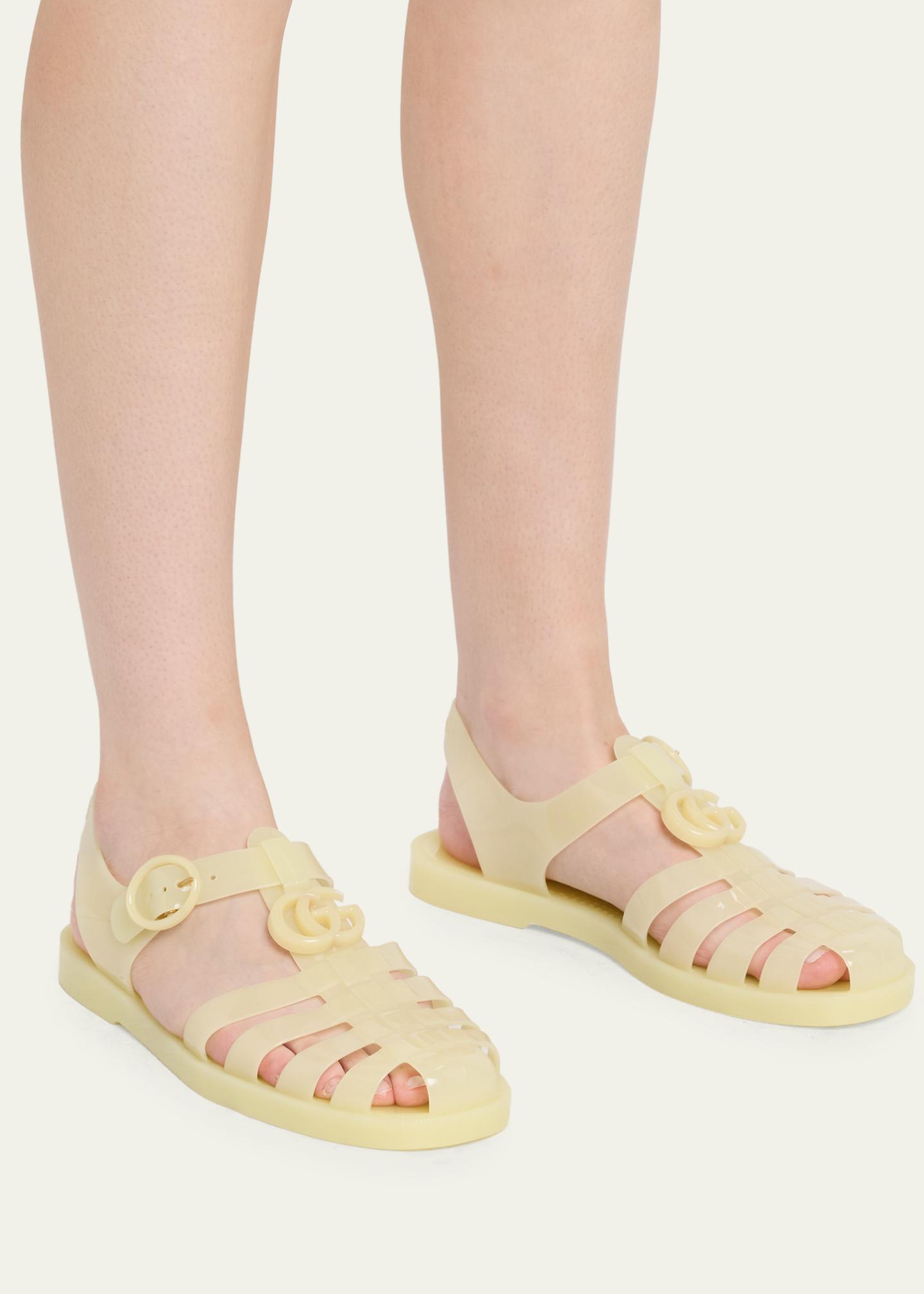 Gucci GG Glossy Jelly Fisherman Sandals - Bergdorf Goodman