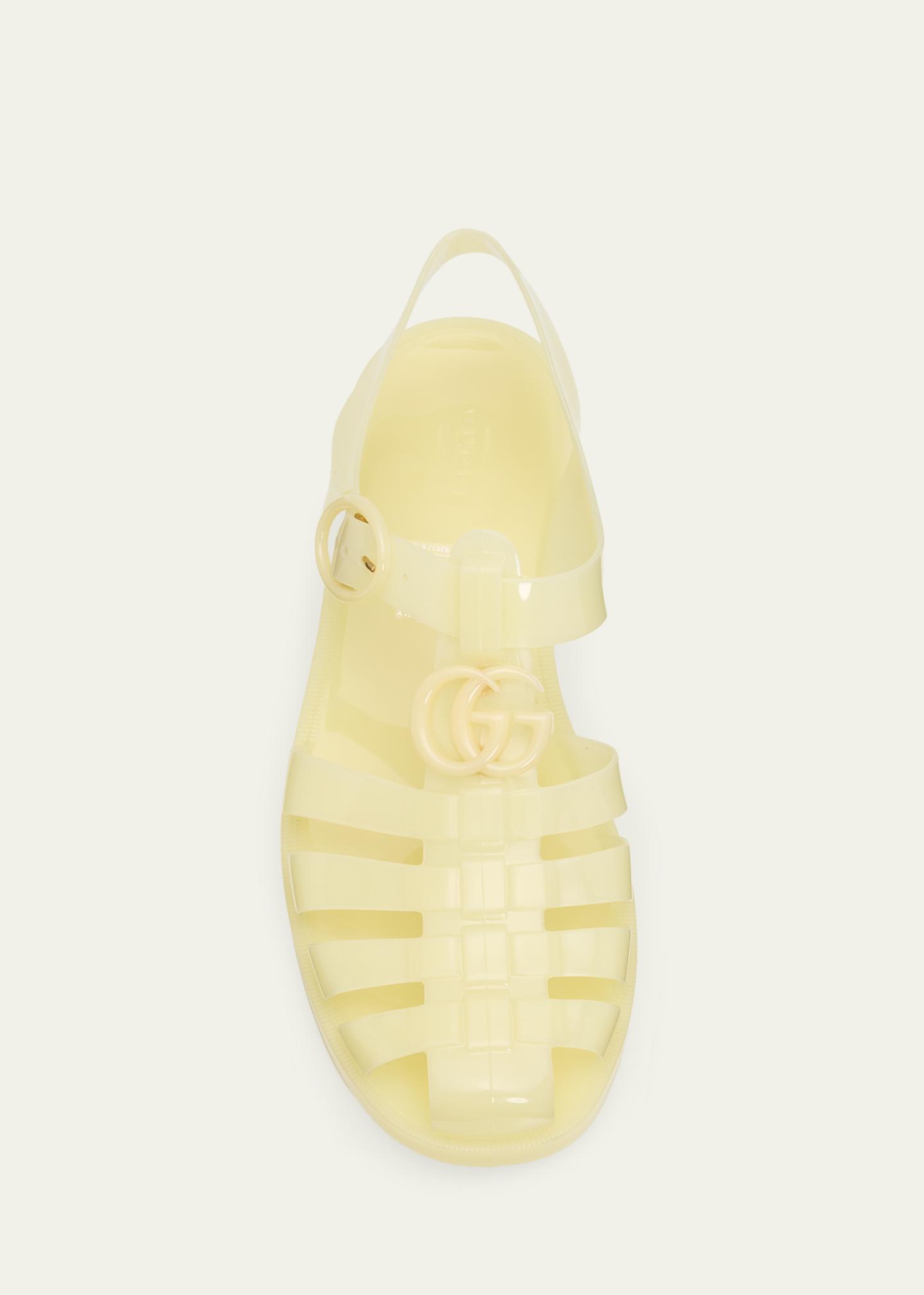 Gucci GG Glossy Jelly Fisherman Sandals - Bergdorf Goodman