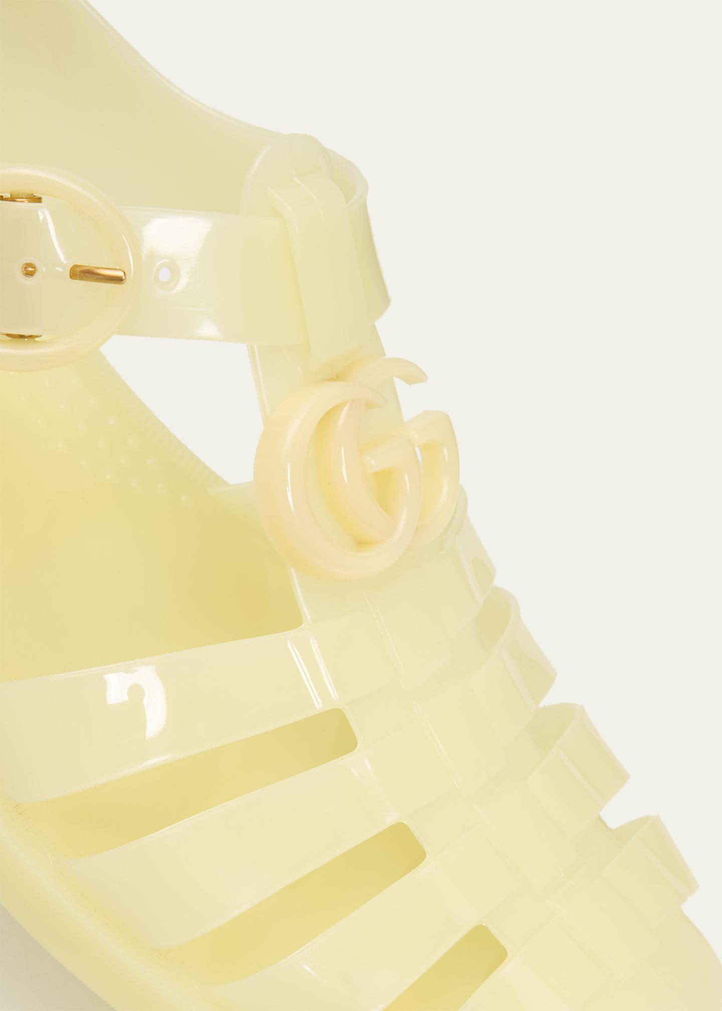 Gucci GG Glossy Jelly Fisherman Sandals - Bergdorf Goodman