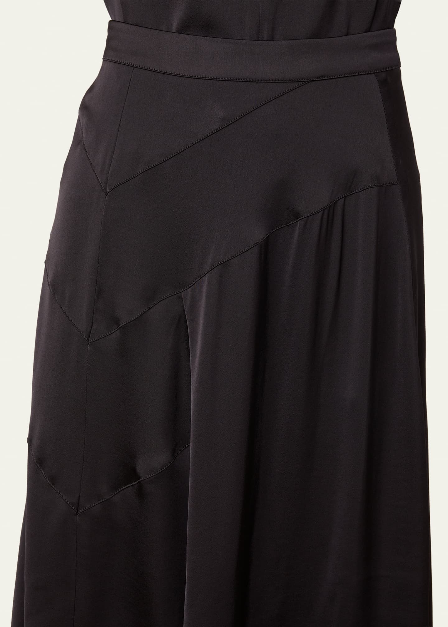Officine Generale Anisea Flared Asymmetric Midi Skirt - Bergdorf