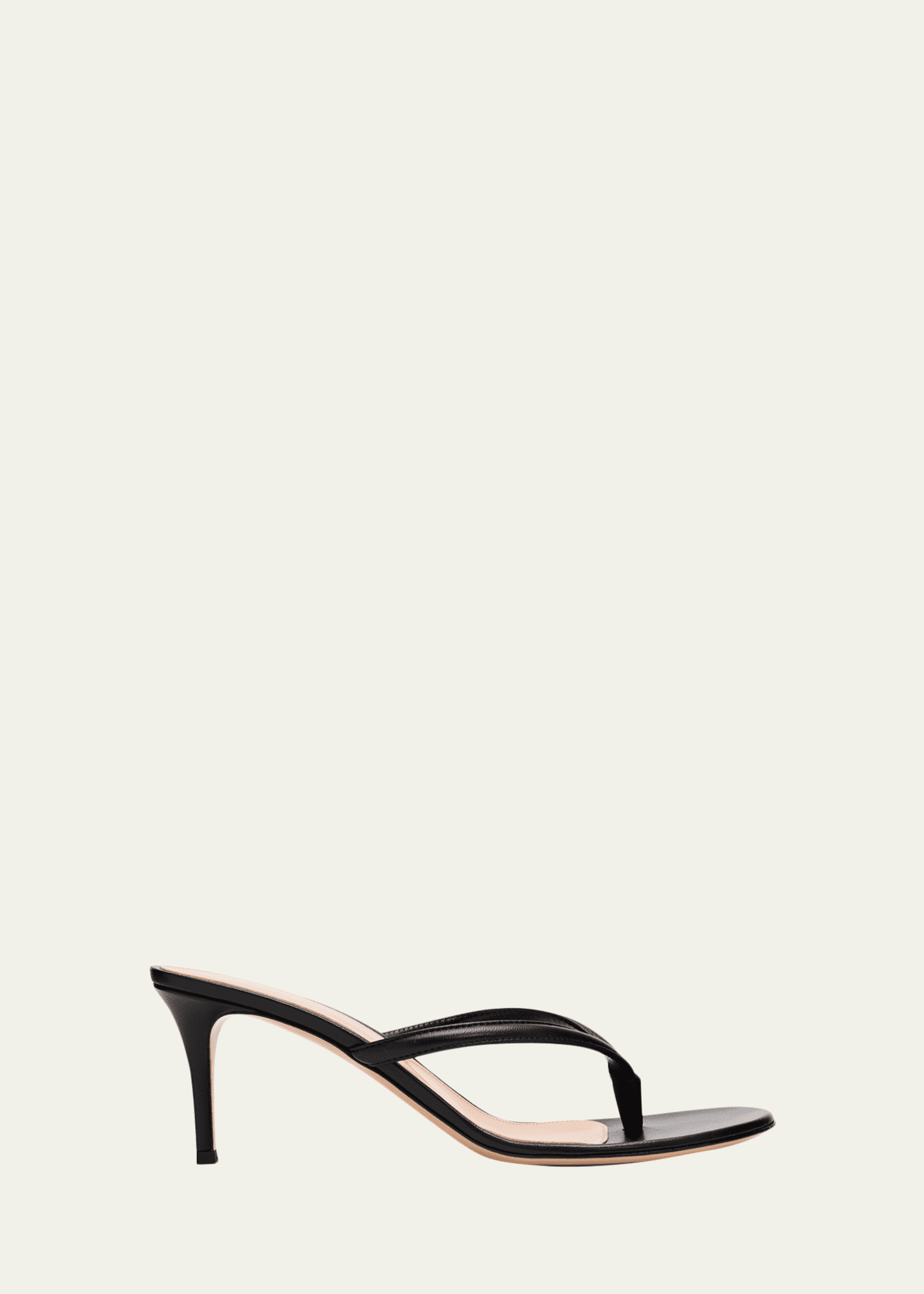 Gianvito Rossi 70mm Nappa Leather Thong Sandals - Bergdorf Goodman