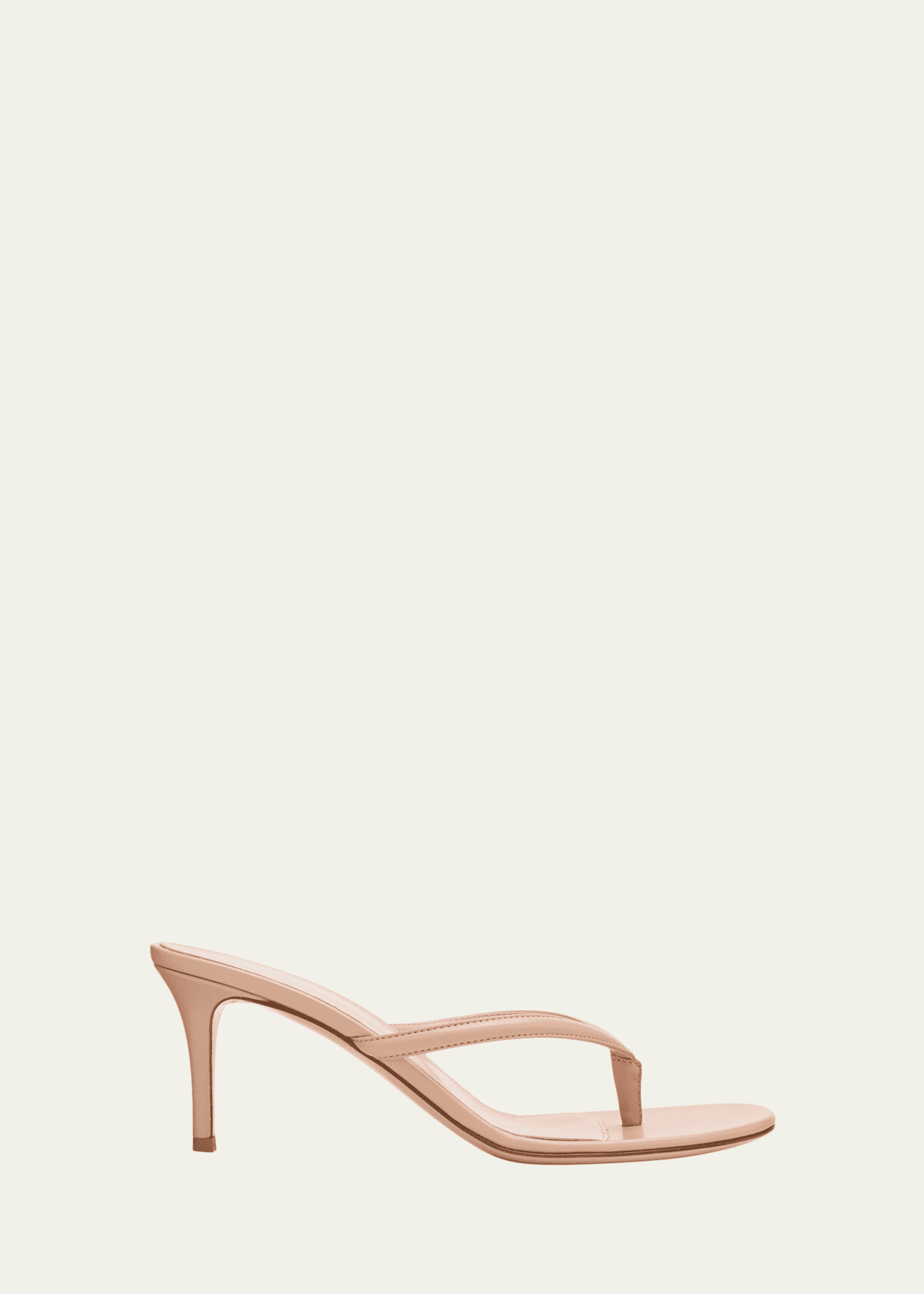 Gianvito Rossi 70mm Nappa Leather Thong Sandals - Bergdorf Goodman