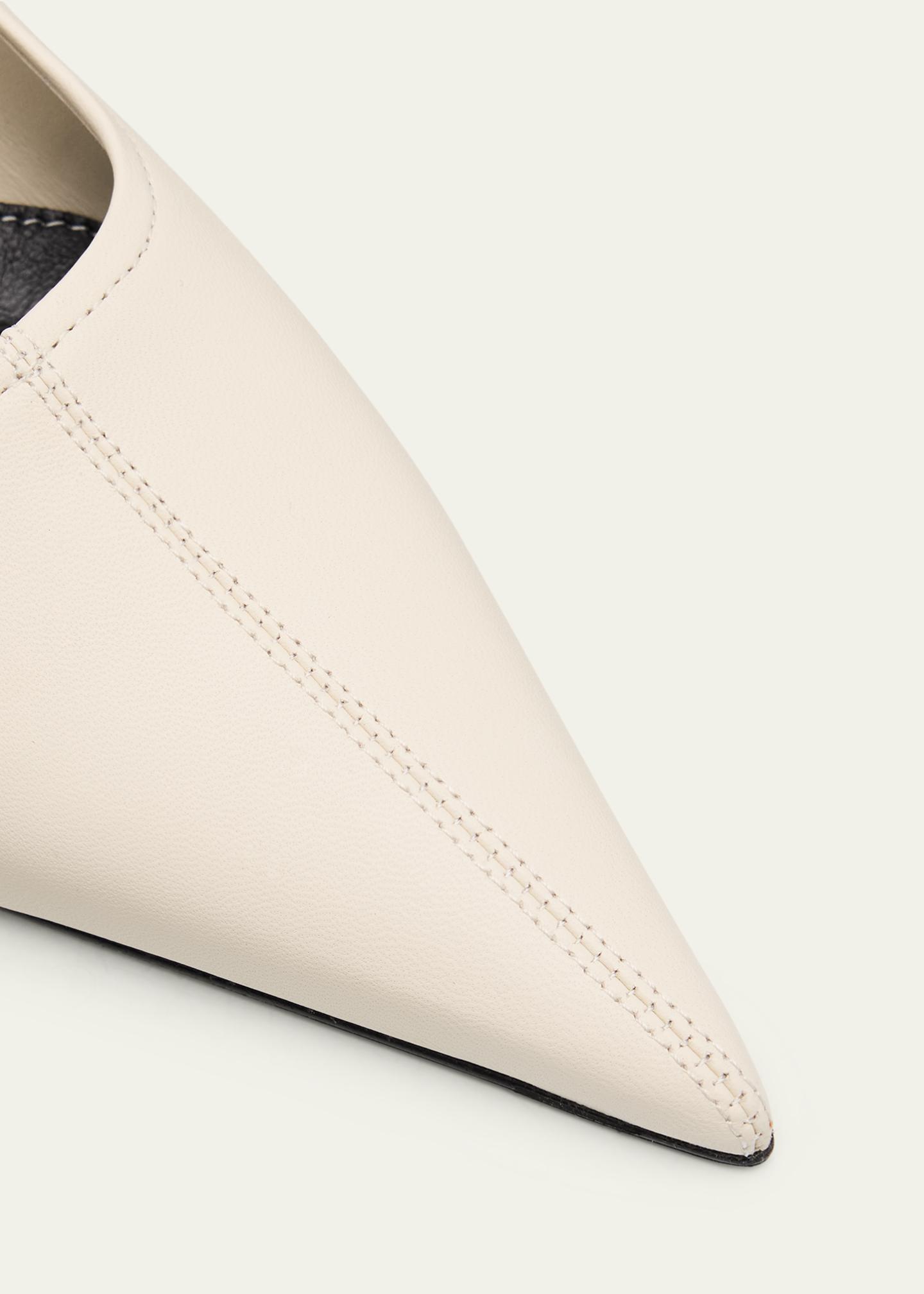 Toteme Sharp Nappa Leather Wedge Pumps - Bergdorf Goodman