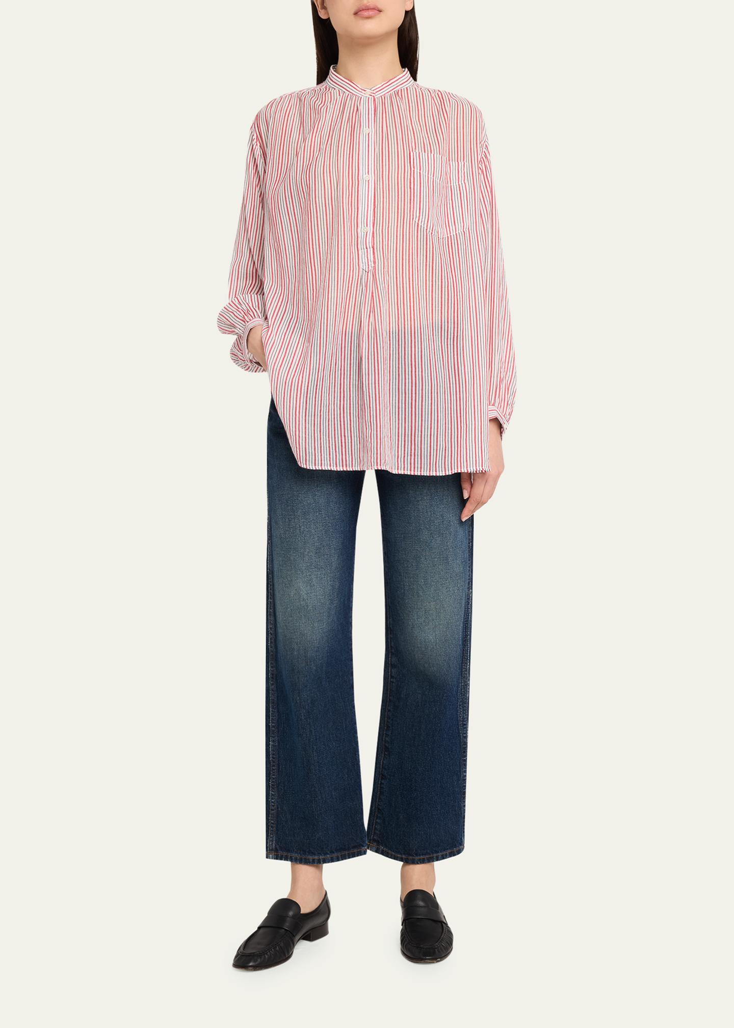 Etoile Isabel Marant Sapha Stripe Long-Sleeve Tunic - Bergdorf Goodman