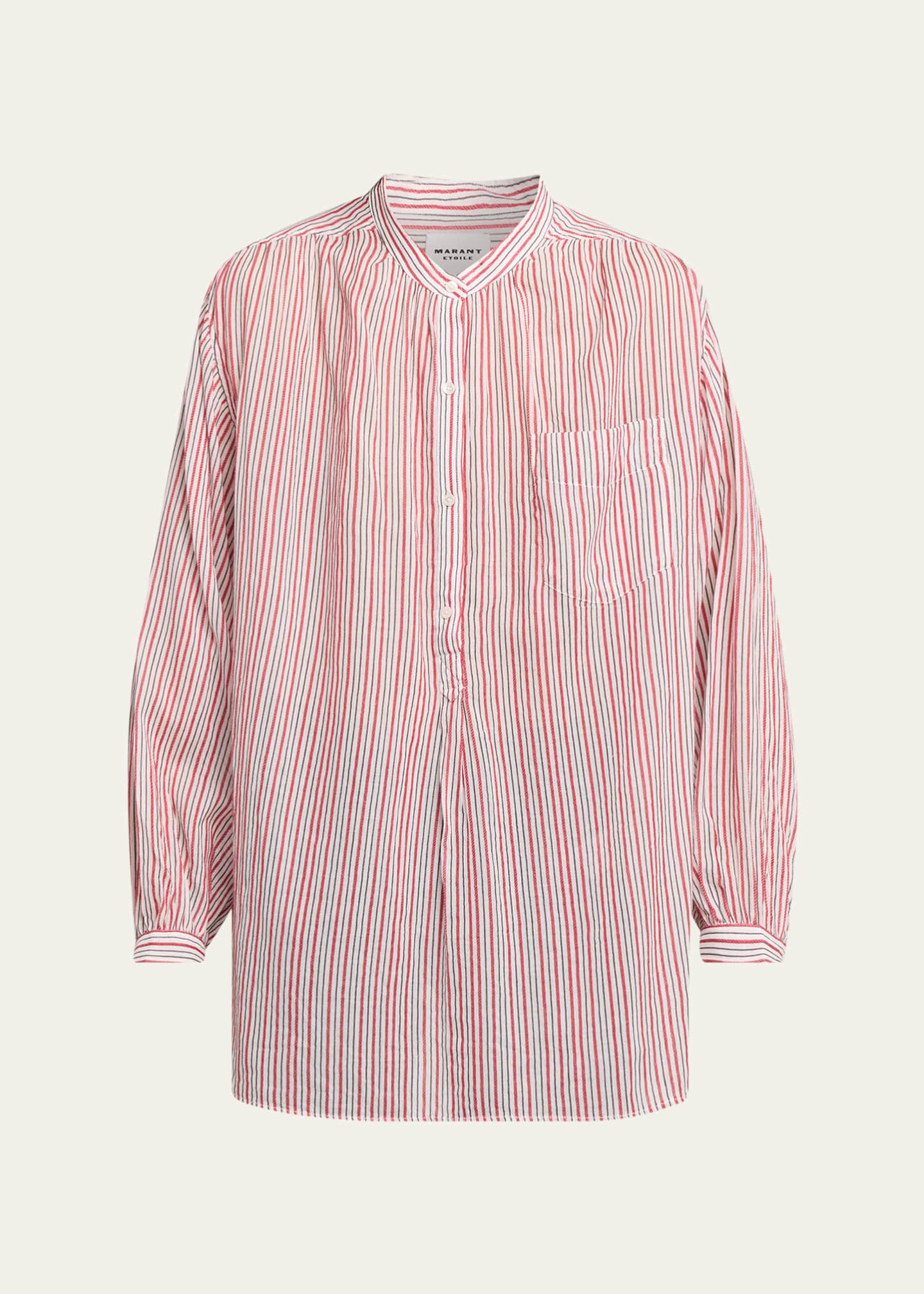 Etoile Isabel Marant Sapha Stripe Long-Sleeve Tunic - Bergdorf Goodman