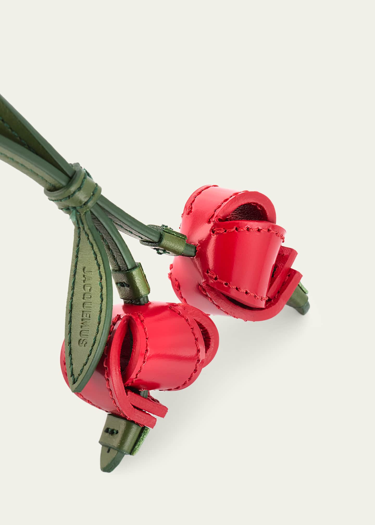 jacquemusレザーキーホルダー11747391 Jacquemus Les Cerises Origami Cherry Leather Bag Charm - Bergdorf