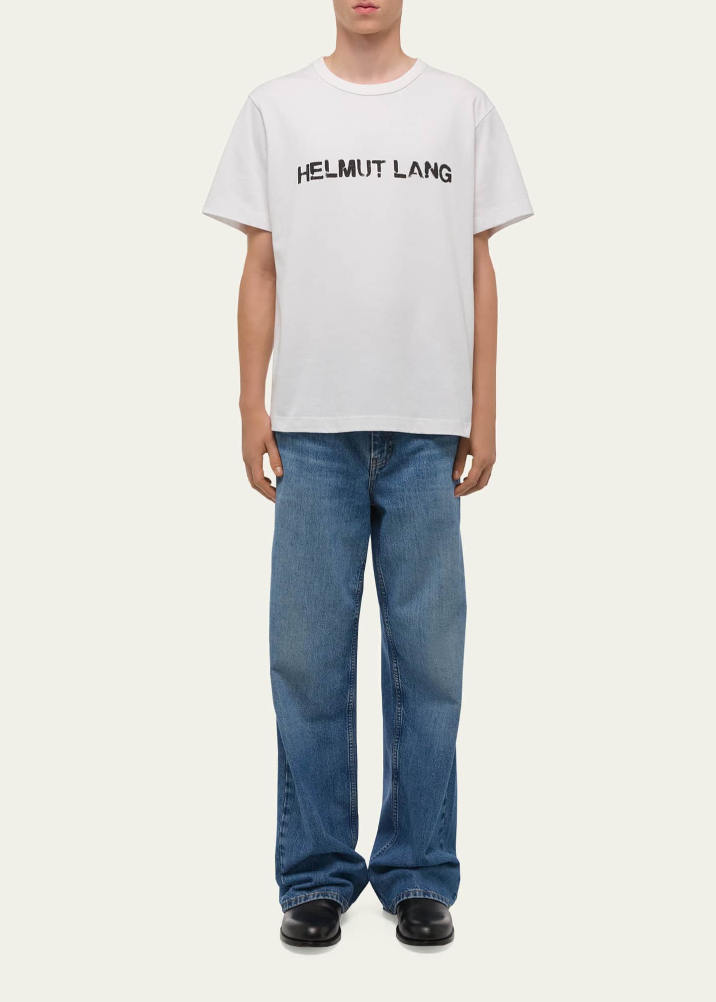 Helmut Lang Men's Relaxed-Fit Stencil Cotton Tee - Bergdorf Goodman