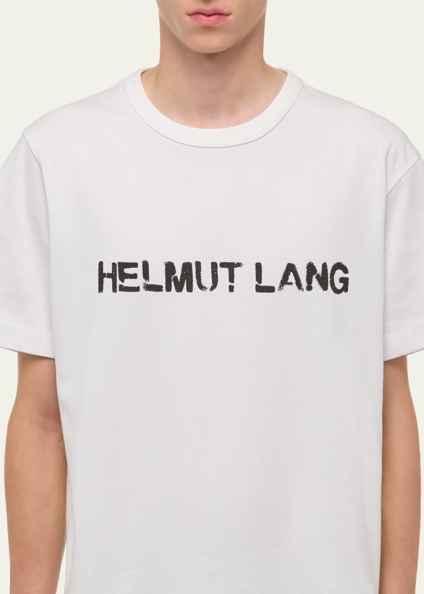 Helmut Lang Men's Relaxed-Fit Stencil Cotton Tee - Bergdorf Goodman
