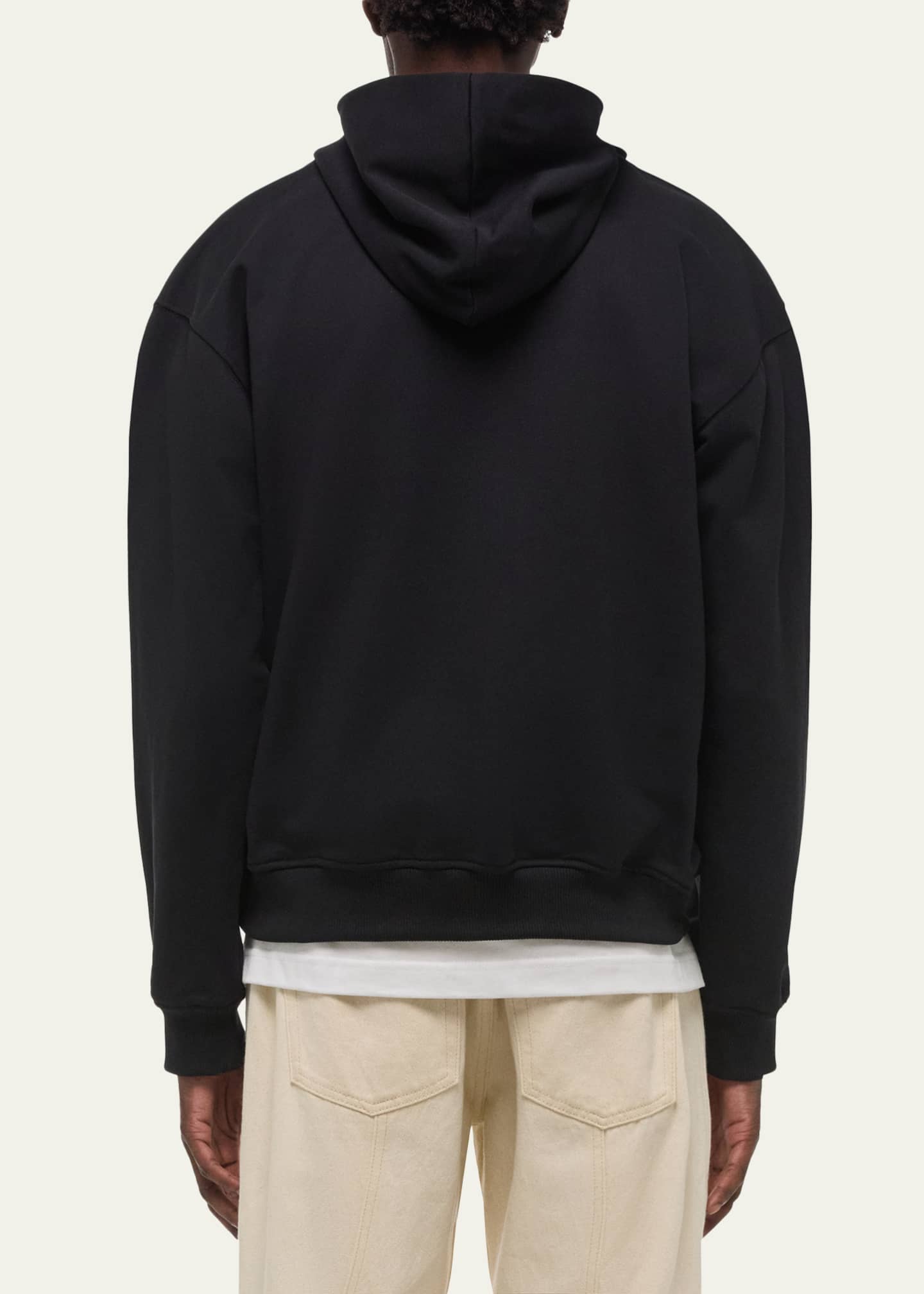 Helmut Lang Men's Relaxed-Fit Stencil Cotton Hoodie - Bergdorf Goodman