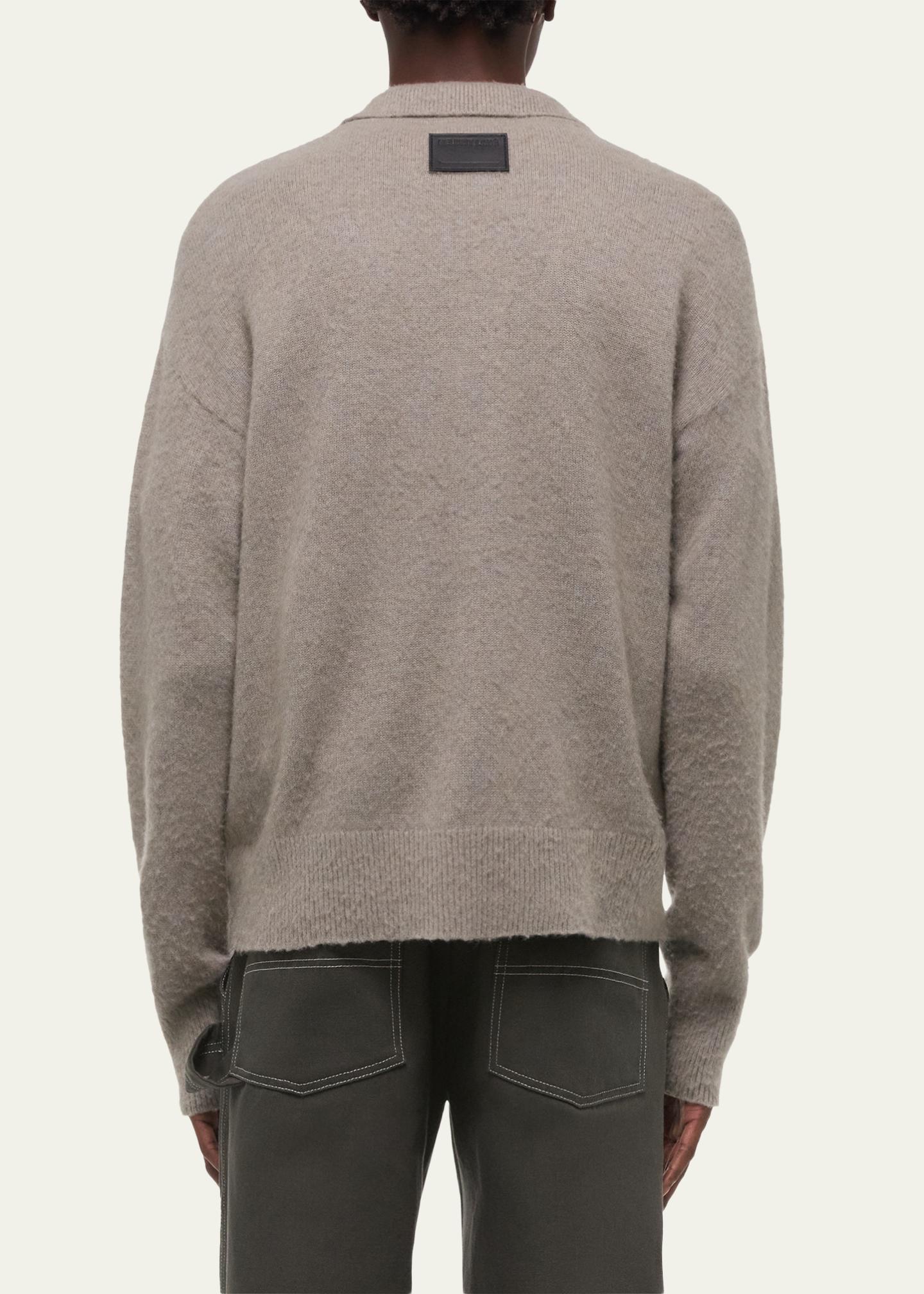 Helmut Lang Men's Brushed Polo Sweater - Bergdorf Goodman