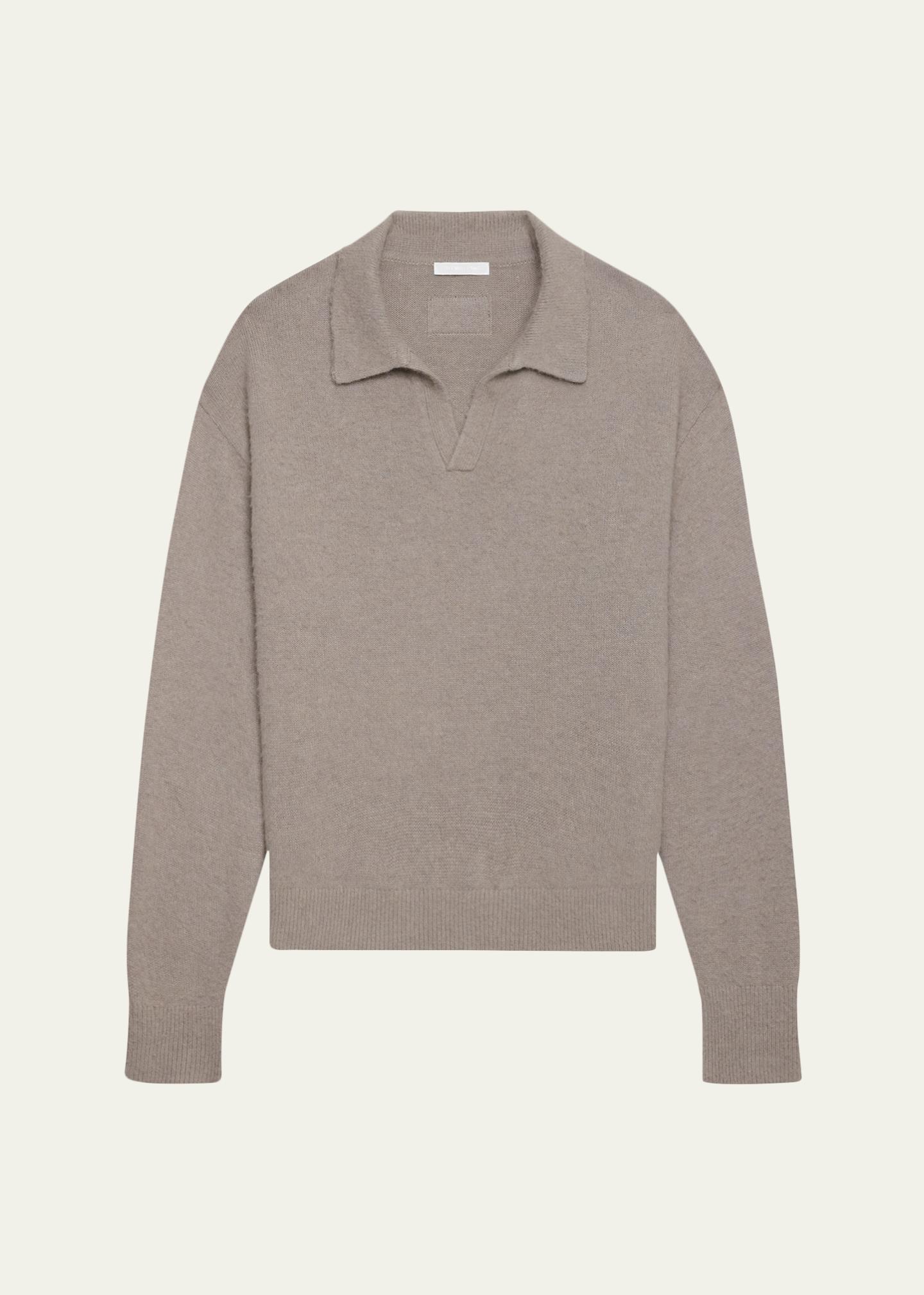 Helmut Lang Men's Brushed Polo Sweater - Bergdorf Goodman