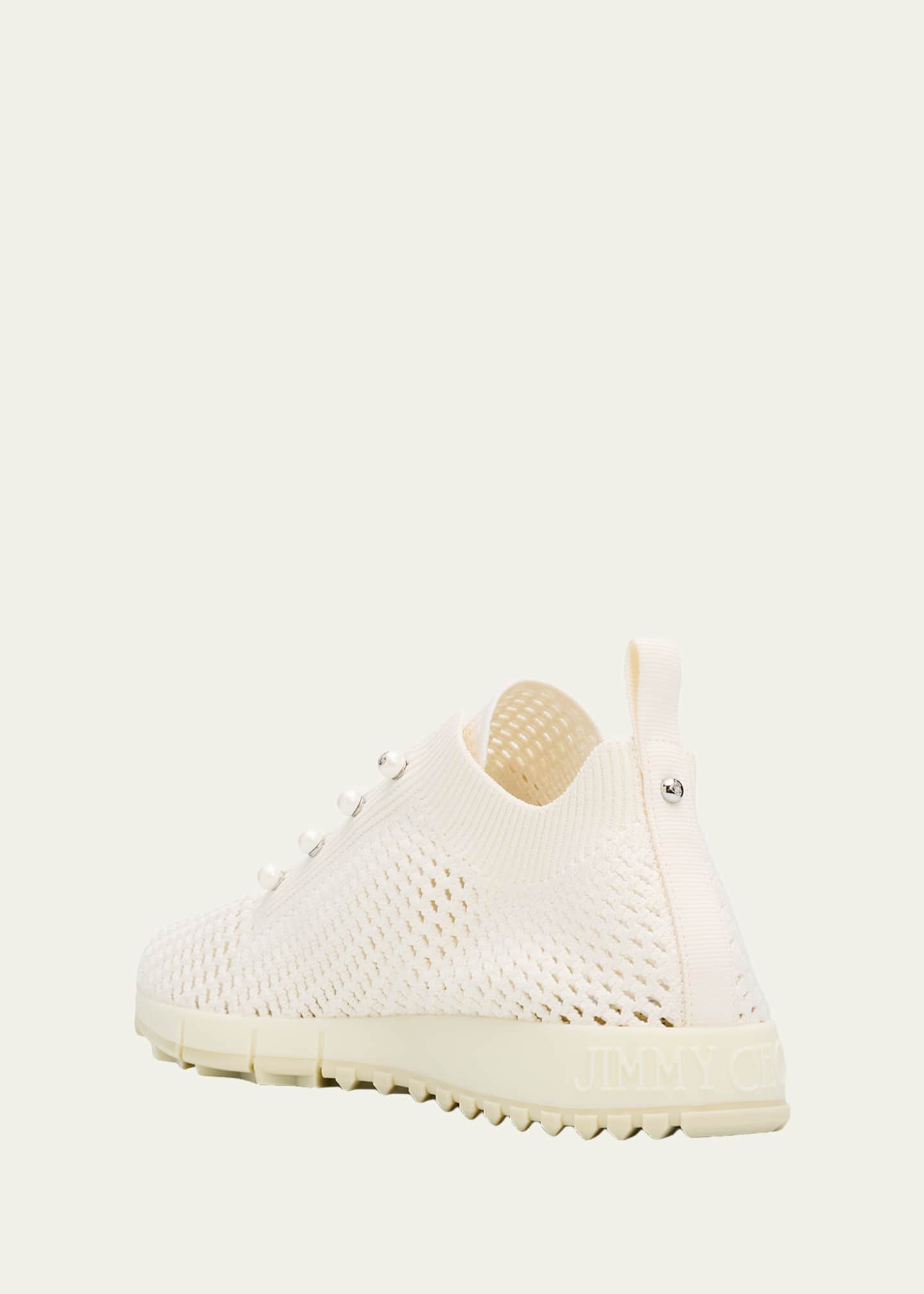 Jimmy Choo Veles Crochet-Knit Low-Top Trainers - Bergdorf Goodman