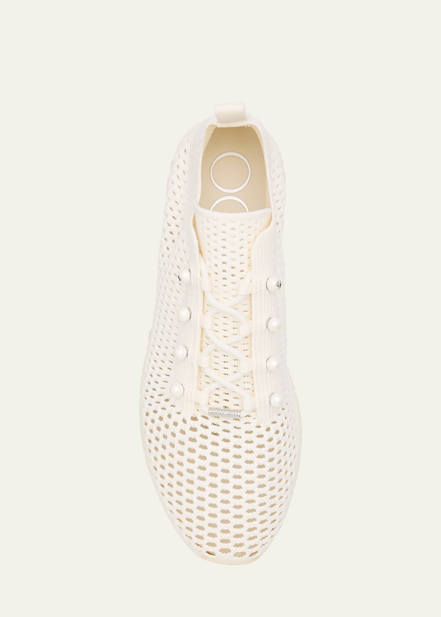 Jimmy Choo Veles Crochet-Knit Low-Top Trainers - Bergdorf Goodman