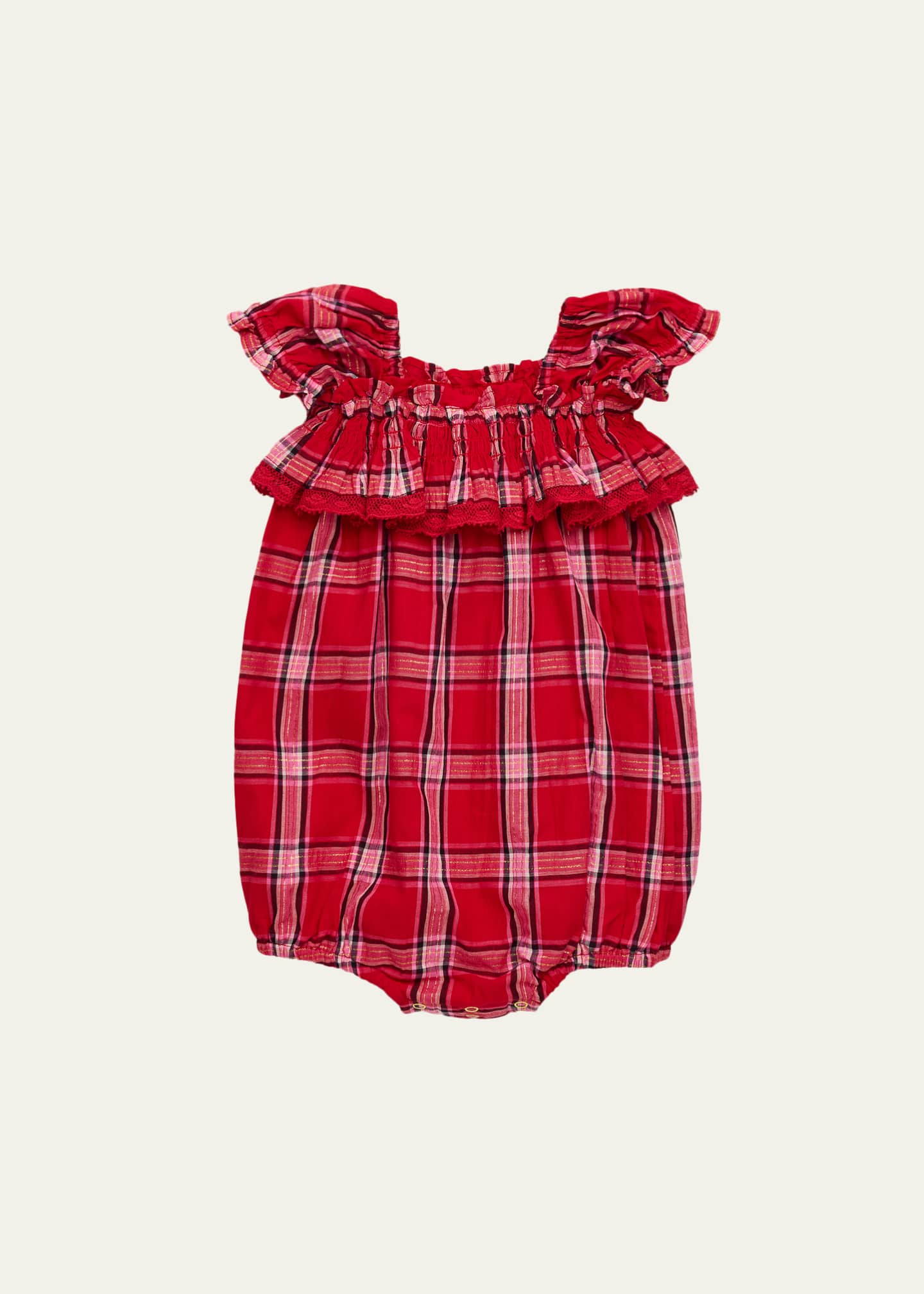 Lorenza Tartan Girl 2-Piece Romper Set