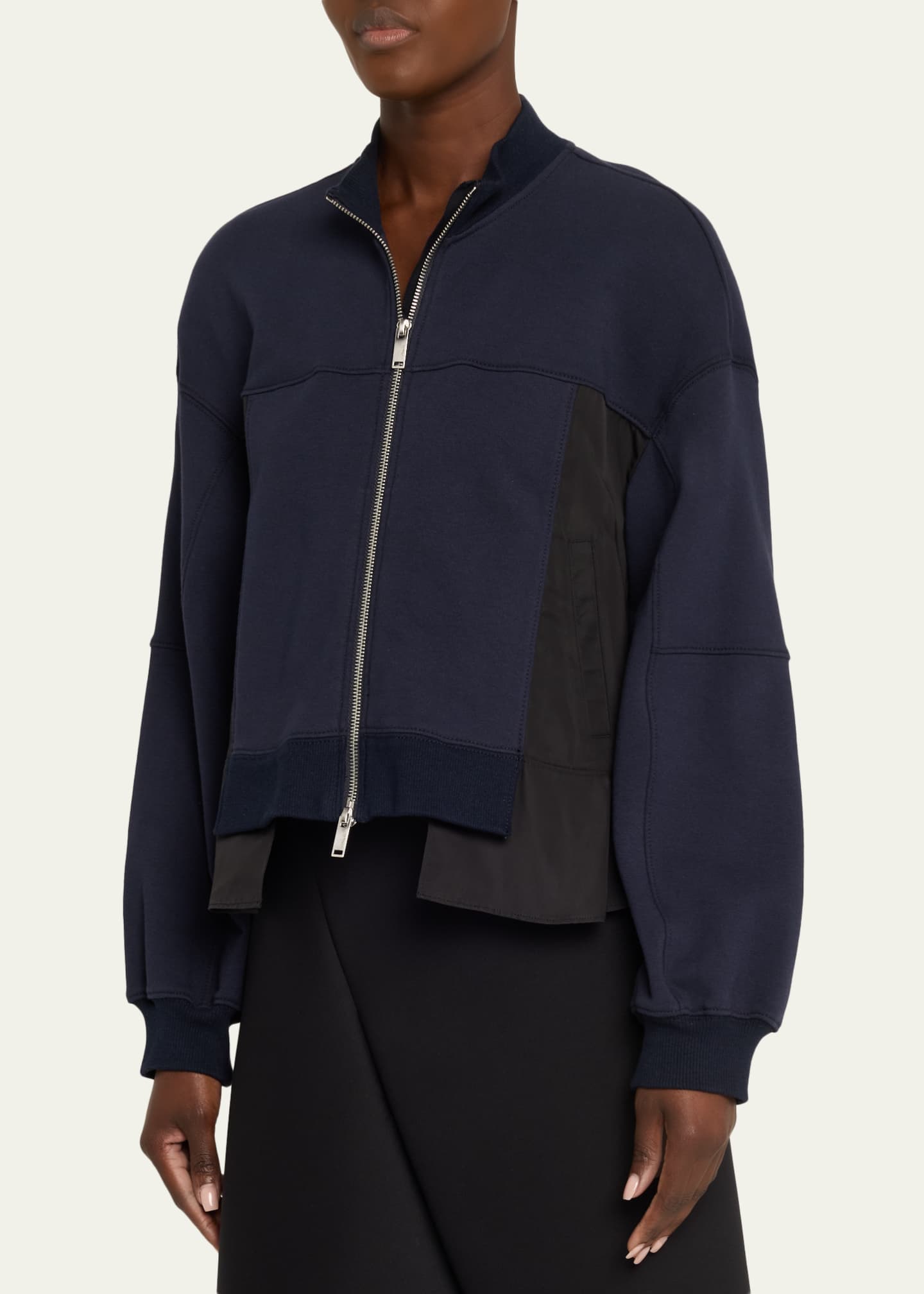 3.1 Phillip Lim ウール混ジャケット 3.1 Phillip Lim Asymmetric Sport Jacket with Ripstop Panels