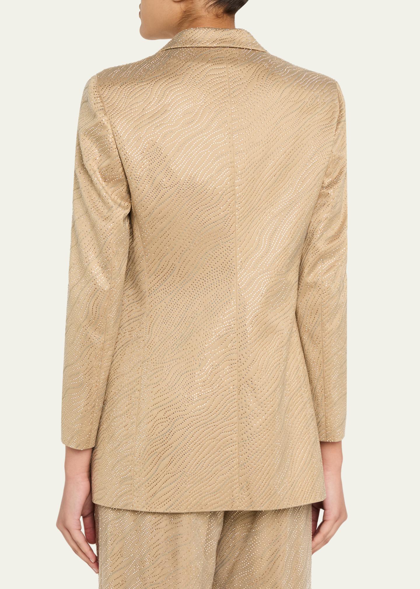 Giorgio Armani Embellished Satin Double-Breasted Jacket - Bergdorf 