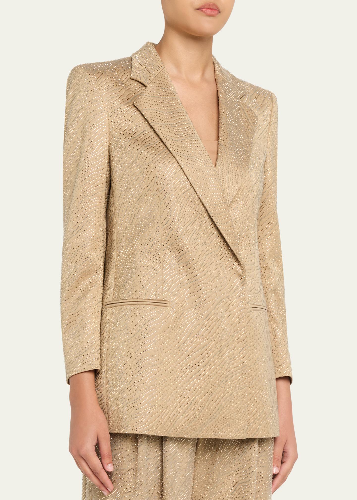Giorgio Armani Embellished Satin Double-Breasted Jacket - Bergdorf