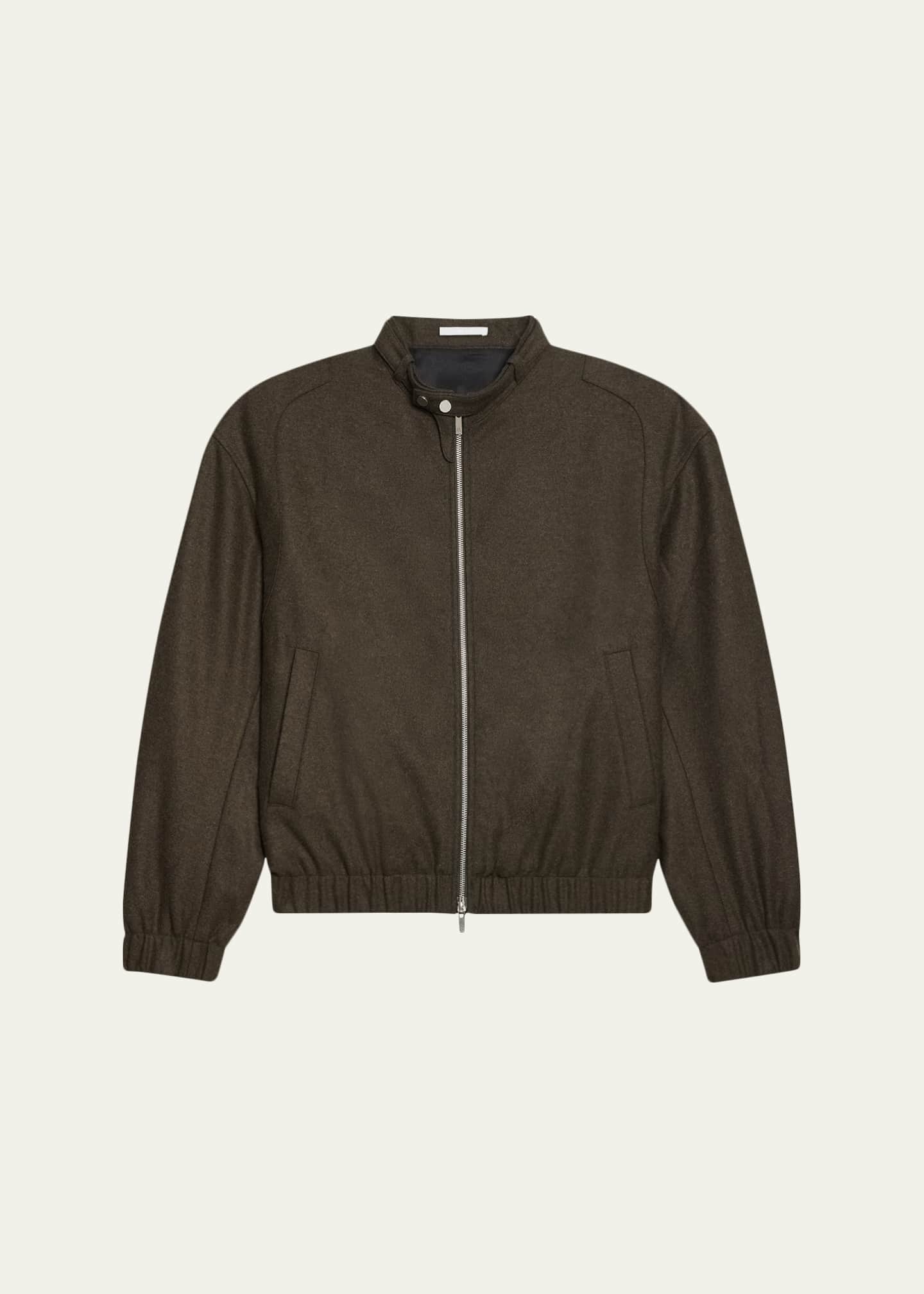 Helmut Lang Men's Belted Wool-Blend Bomber Jacket - Bergdorf Goodman