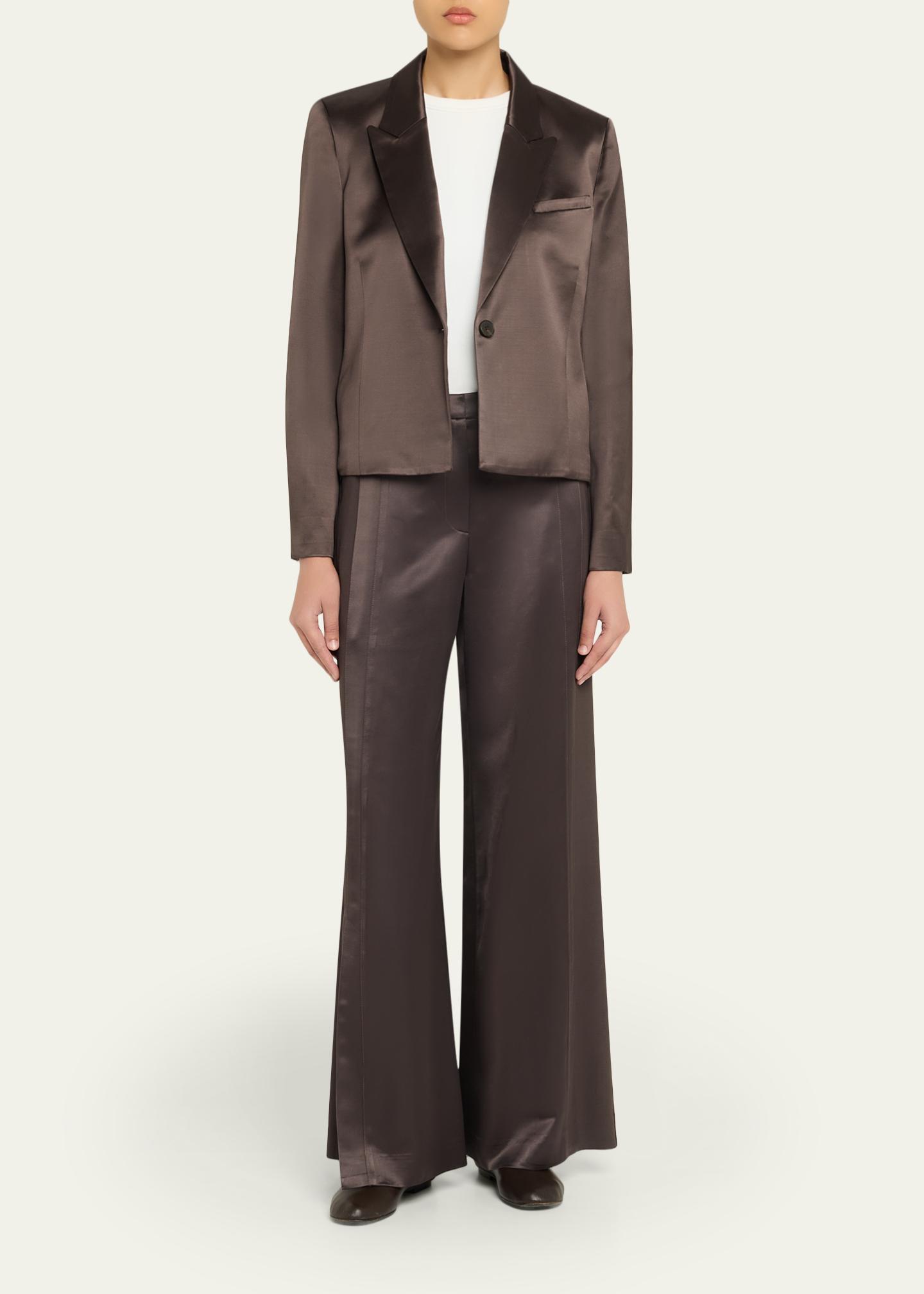 TWP Sawyer Satin Single-Breasted Blazer - Bergdorf Goodman