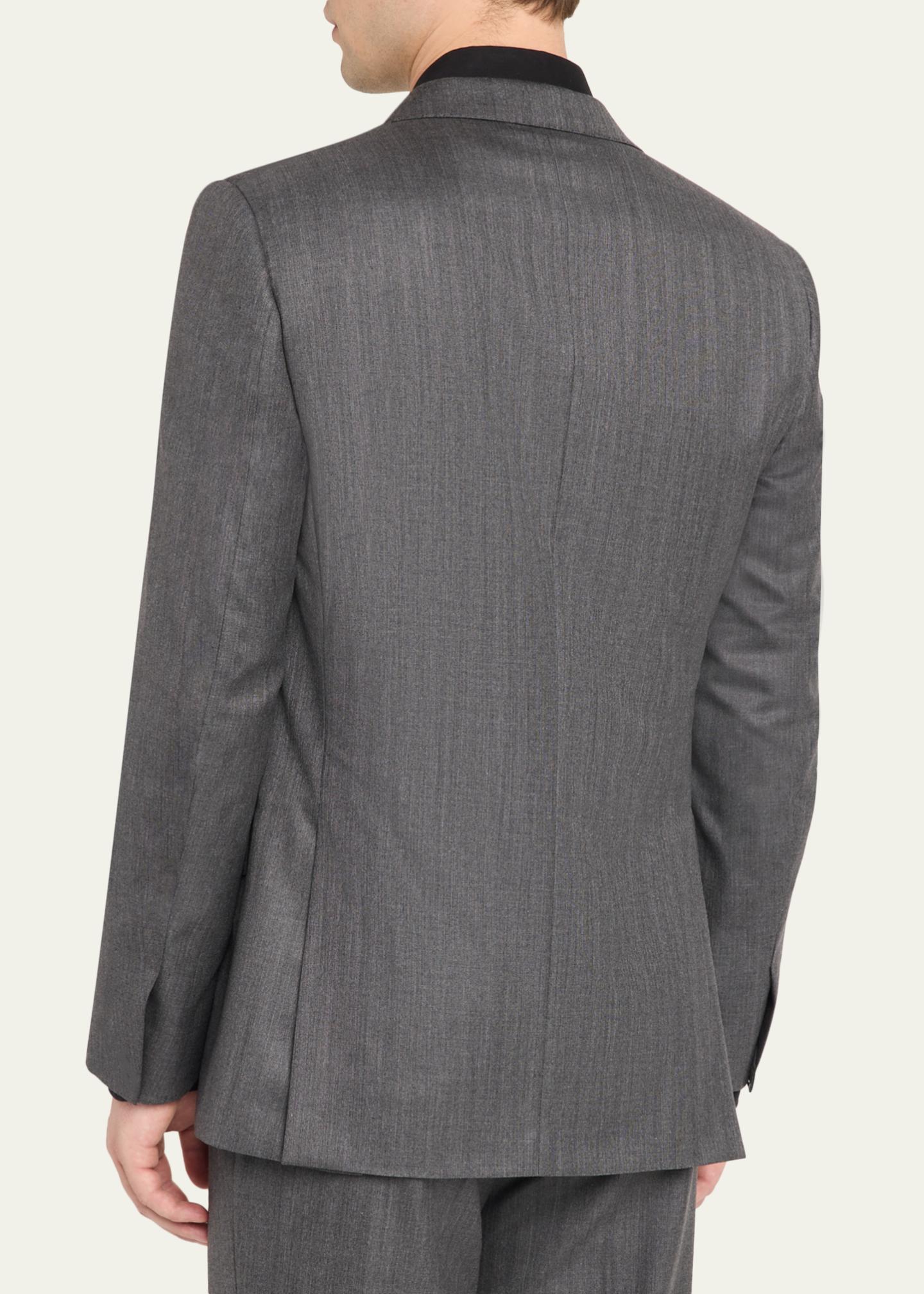 Brioni Men's Tonal Herringbone Wool-Silk Two-Piece Suit - Bergdorf