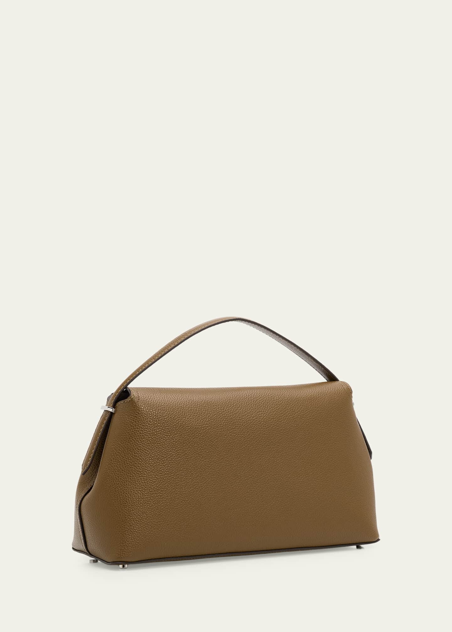 Toteme T-Lock Grain Leather Top-Handle Bag - Bergdorf Goodman