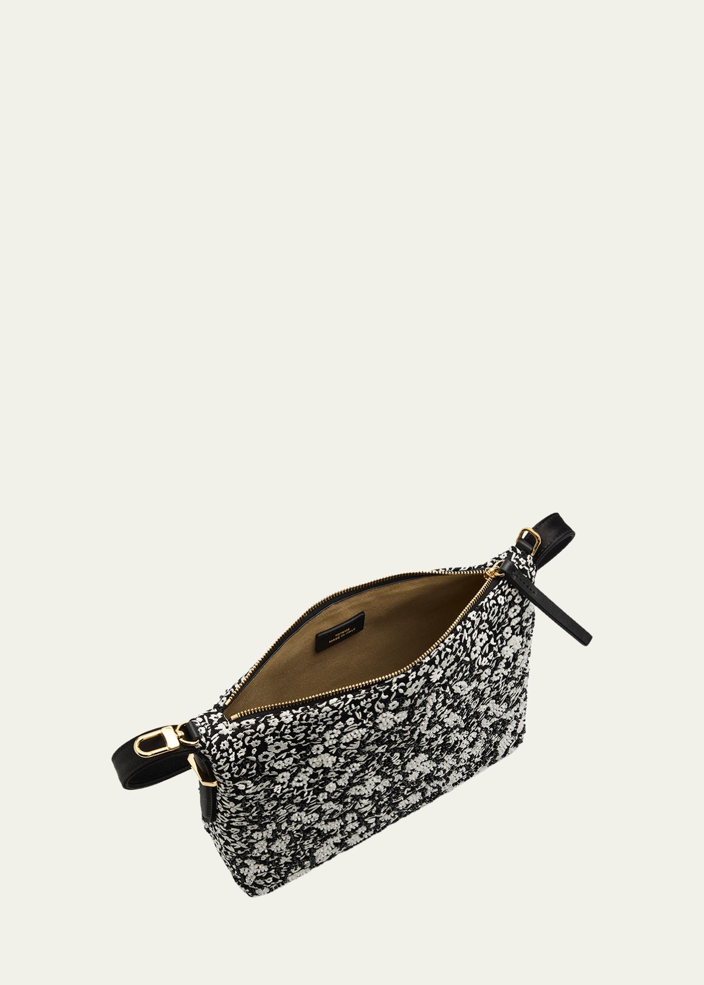 Toteme Bevel Beaded Floral Shoulder Bag - Bergdorf Goodman