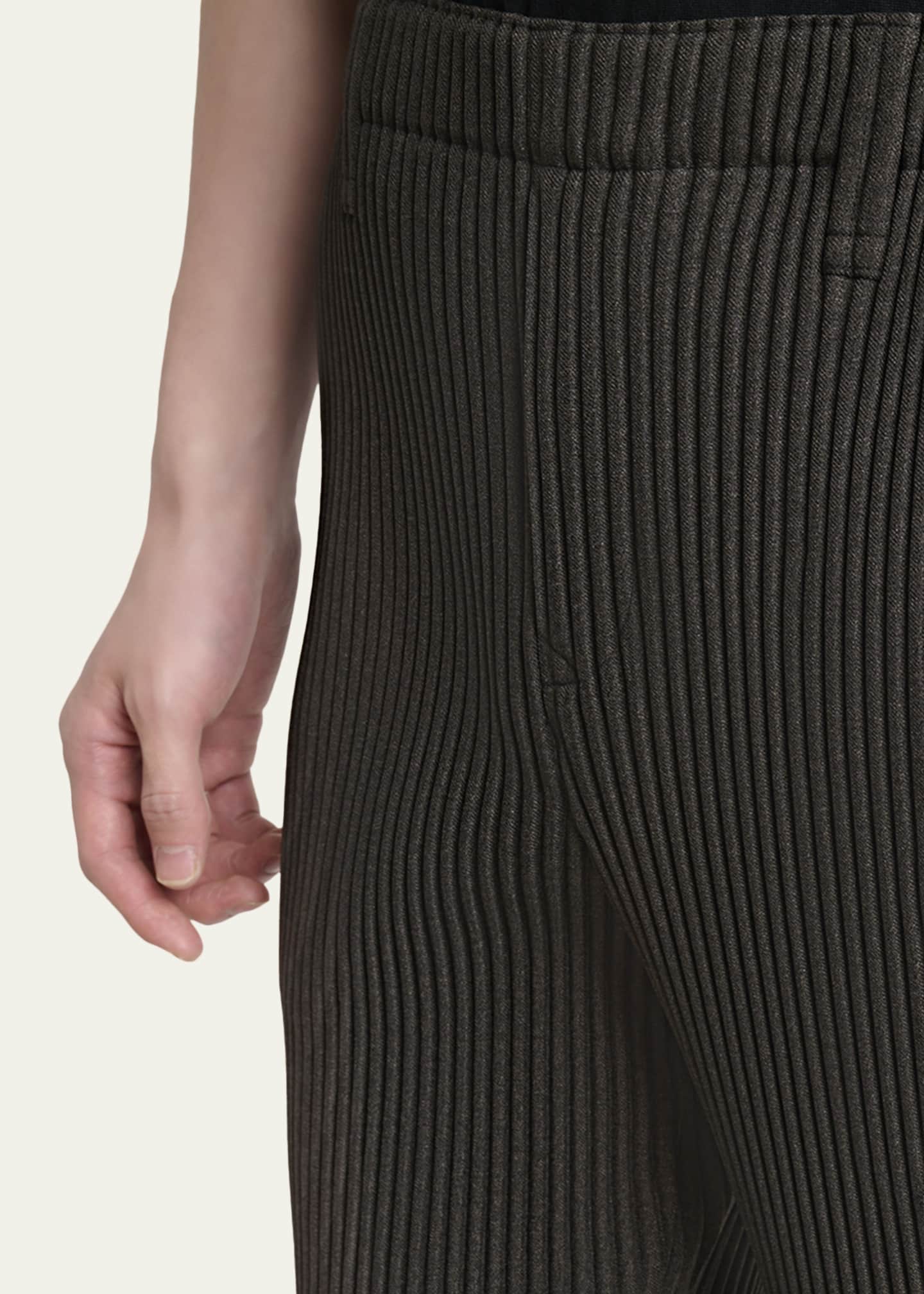 Homme Plisse Issey Miyake Men's Wool Like Light Pleated Pants