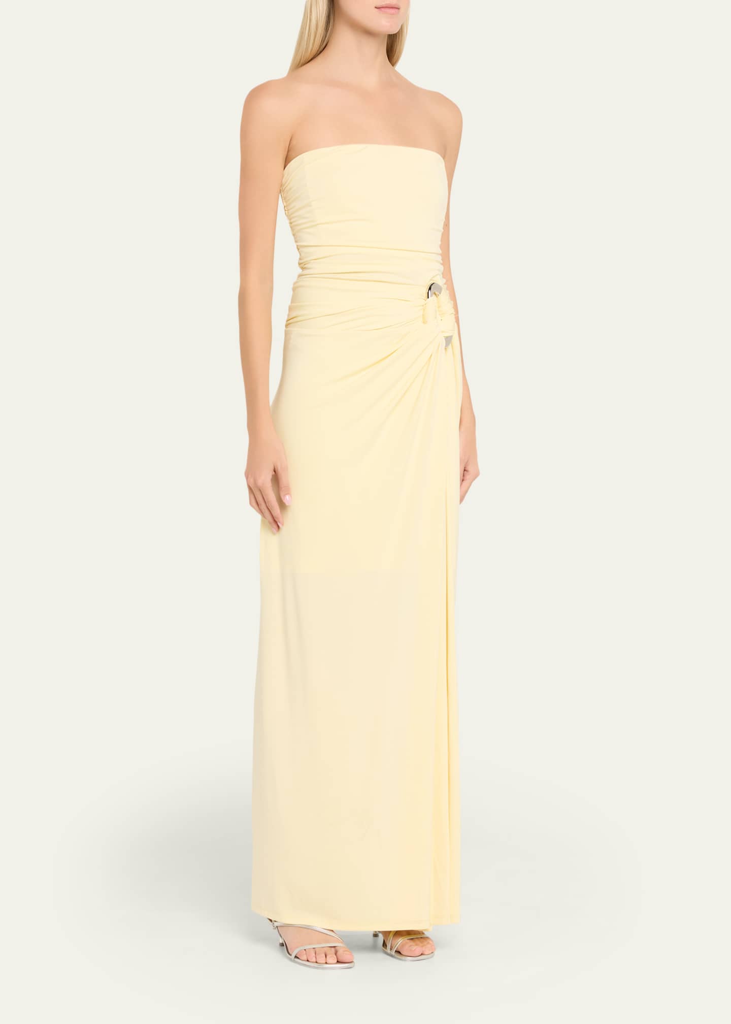 SIMKHAI Emma Draped Strapless Dress - Bergdorf Goodman