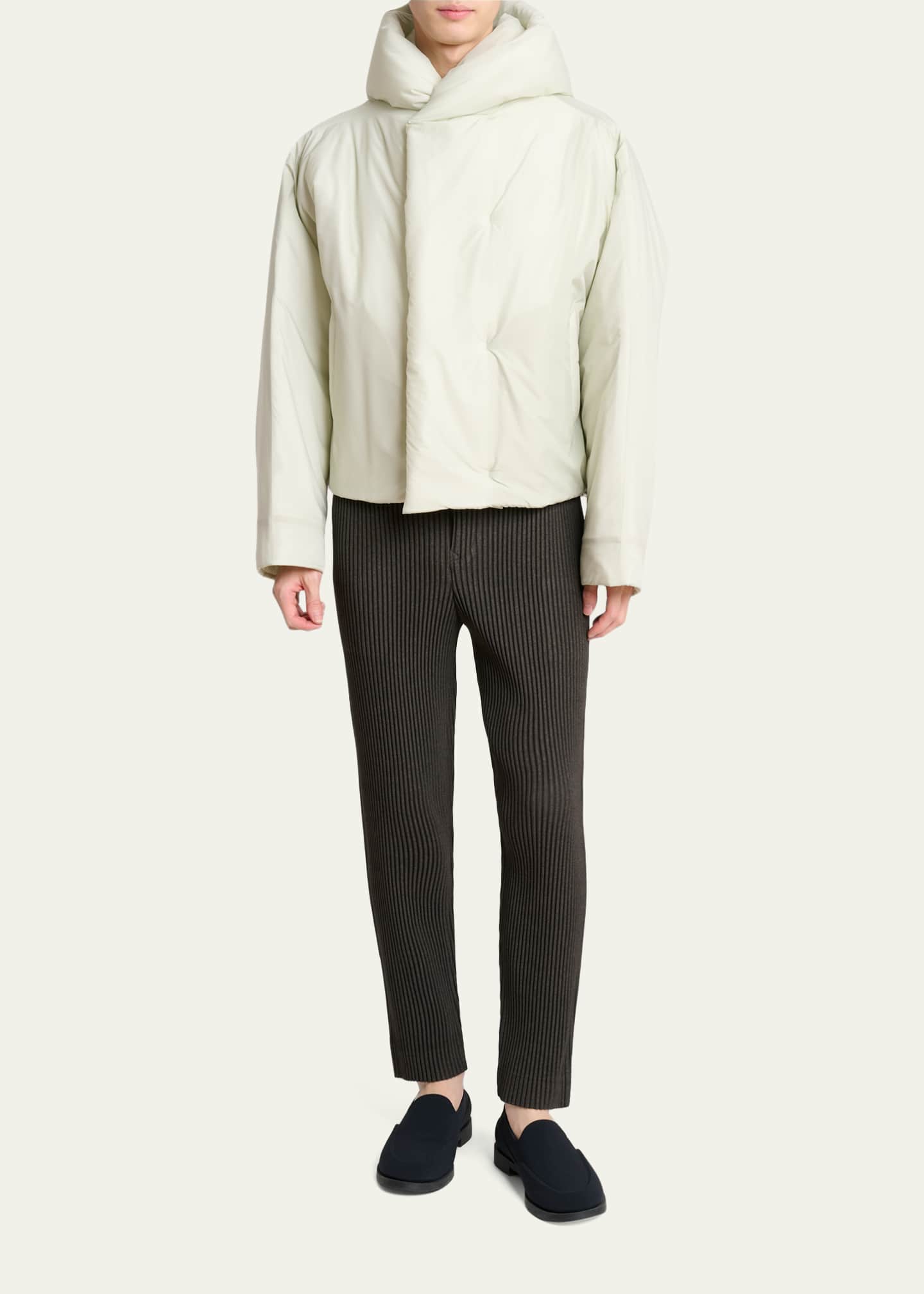 Homme Plisse Issey Miyake Men's Duvet Hooded Short Coat - Bergdorf