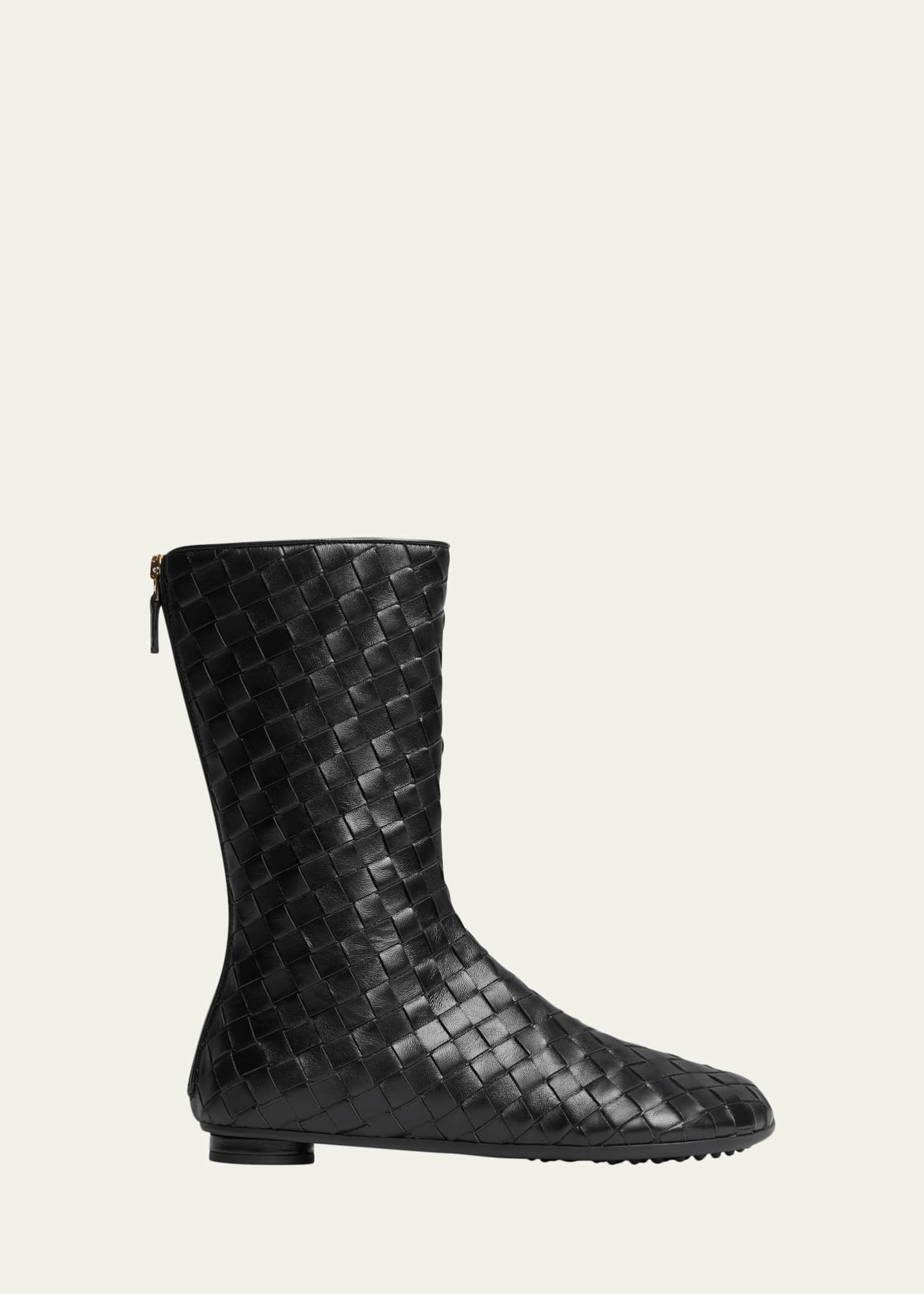 Bottega Veneta Atomic Intrecciato Leather Boots - Bergdorf Goodman