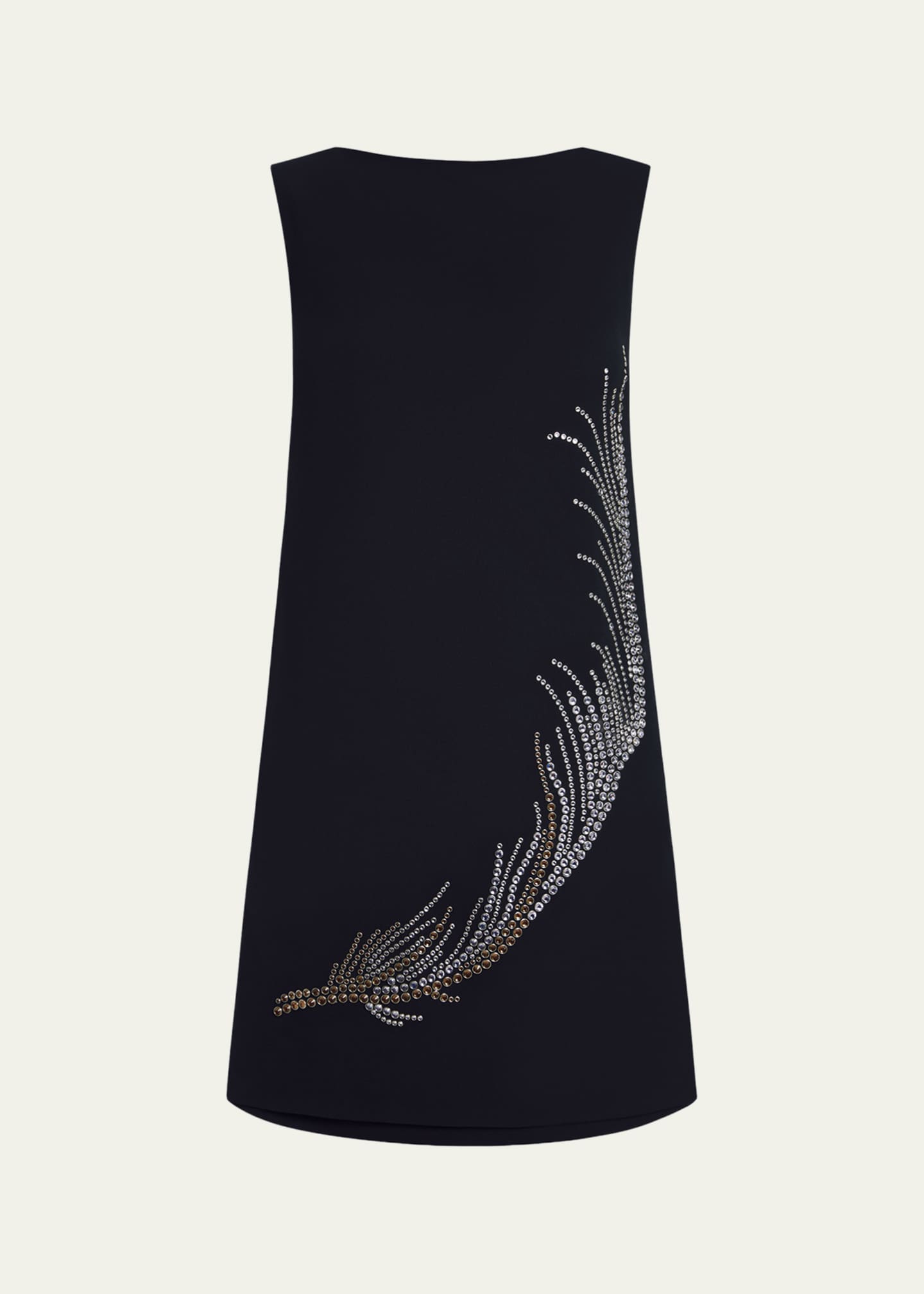 16 arlington black feather dress 16 ARLINGTON Michelle black feather-trimmed mini dress