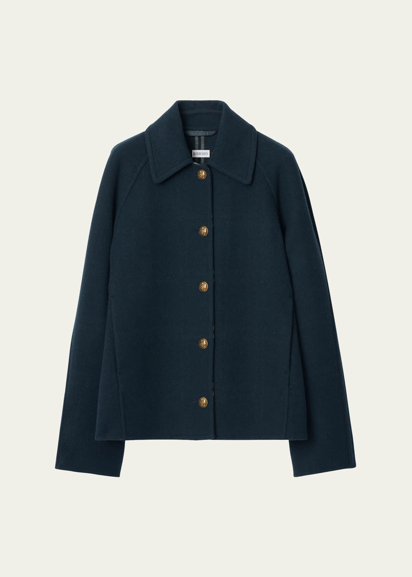 Burberry Brilley Wool Shirt Jacket - Bergdorf Goodman