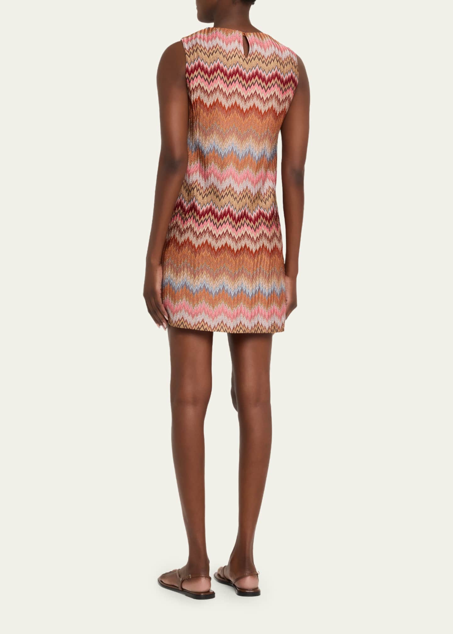 Missoni Short Viscose Chevron Dress - Multicolor