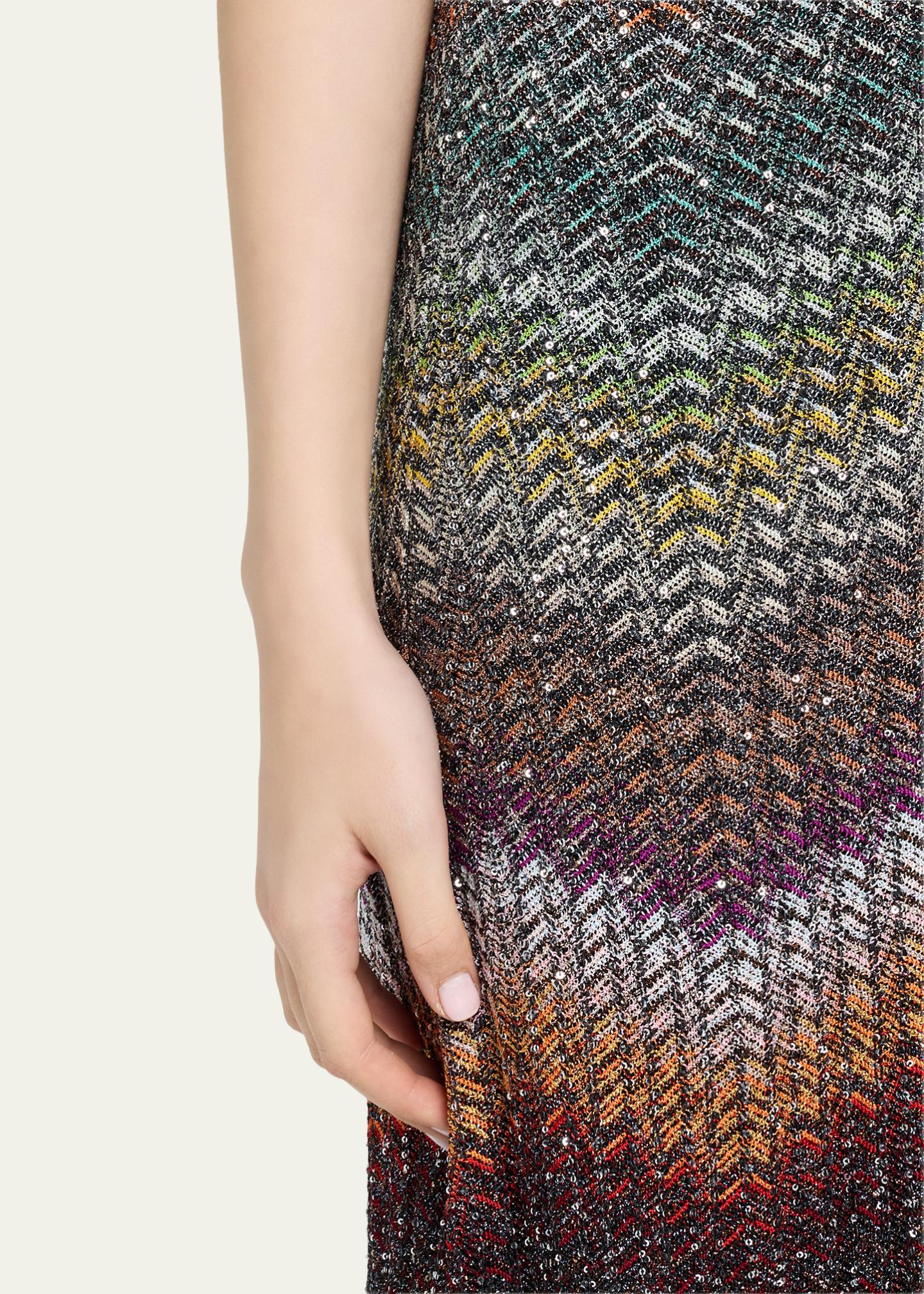 Missoni Sequin Wefted Loom Knit Halterneck Gown - Bergdorf Goodman