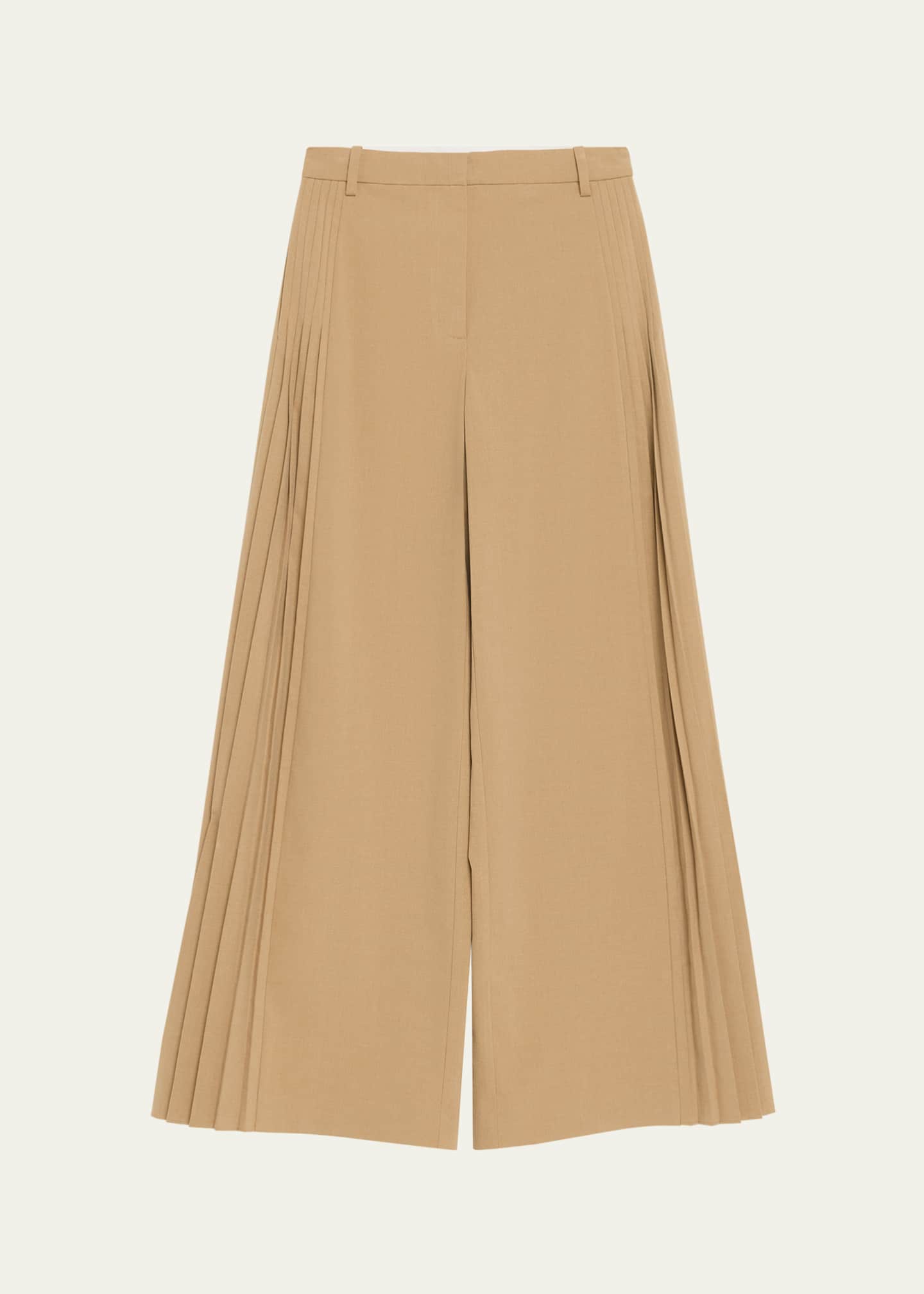 SIMKHAI Romy Pleated Wide-Leg Pants - Bergdorf Goodman